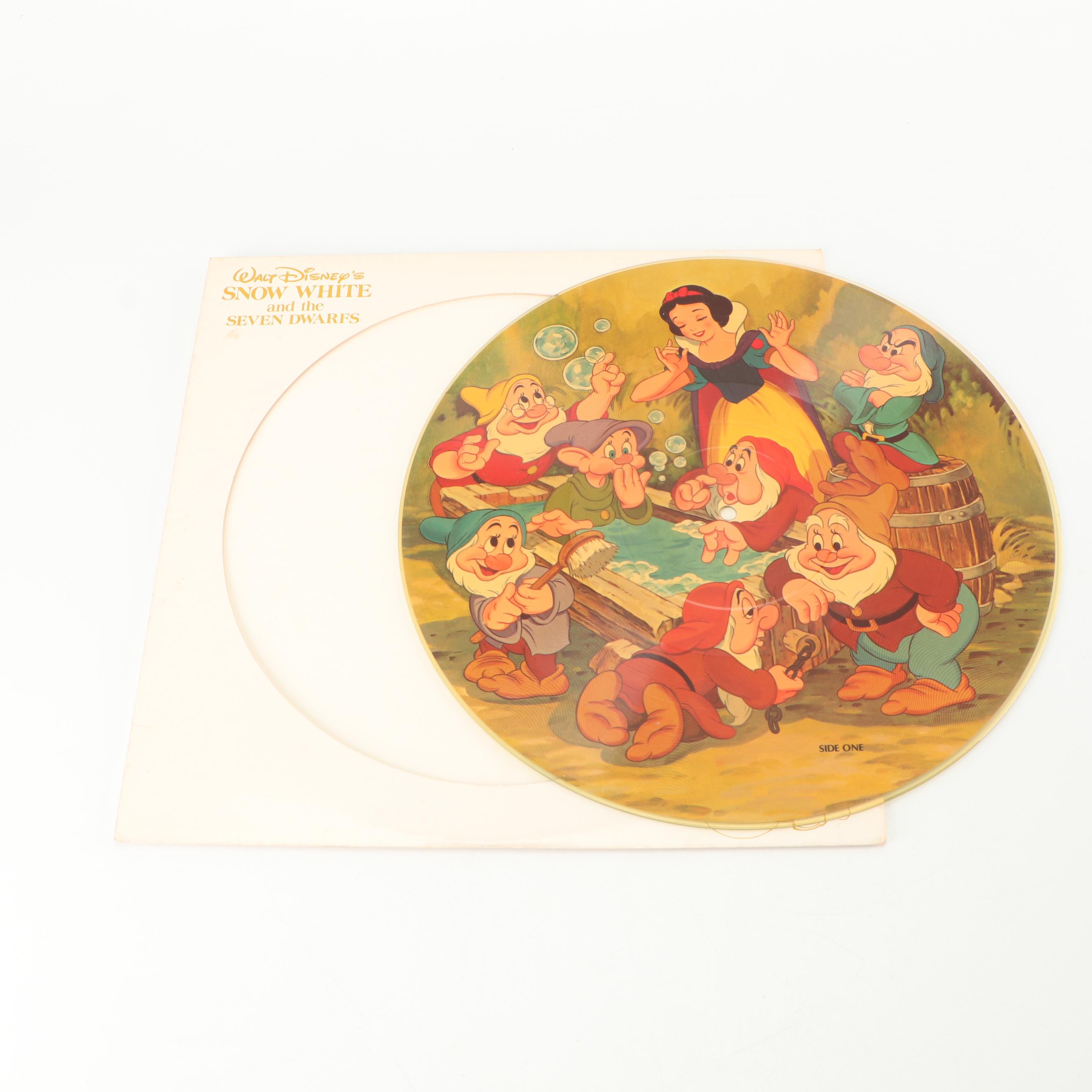 1960s-1970s Records including Disney Picture Disc "Snow White"