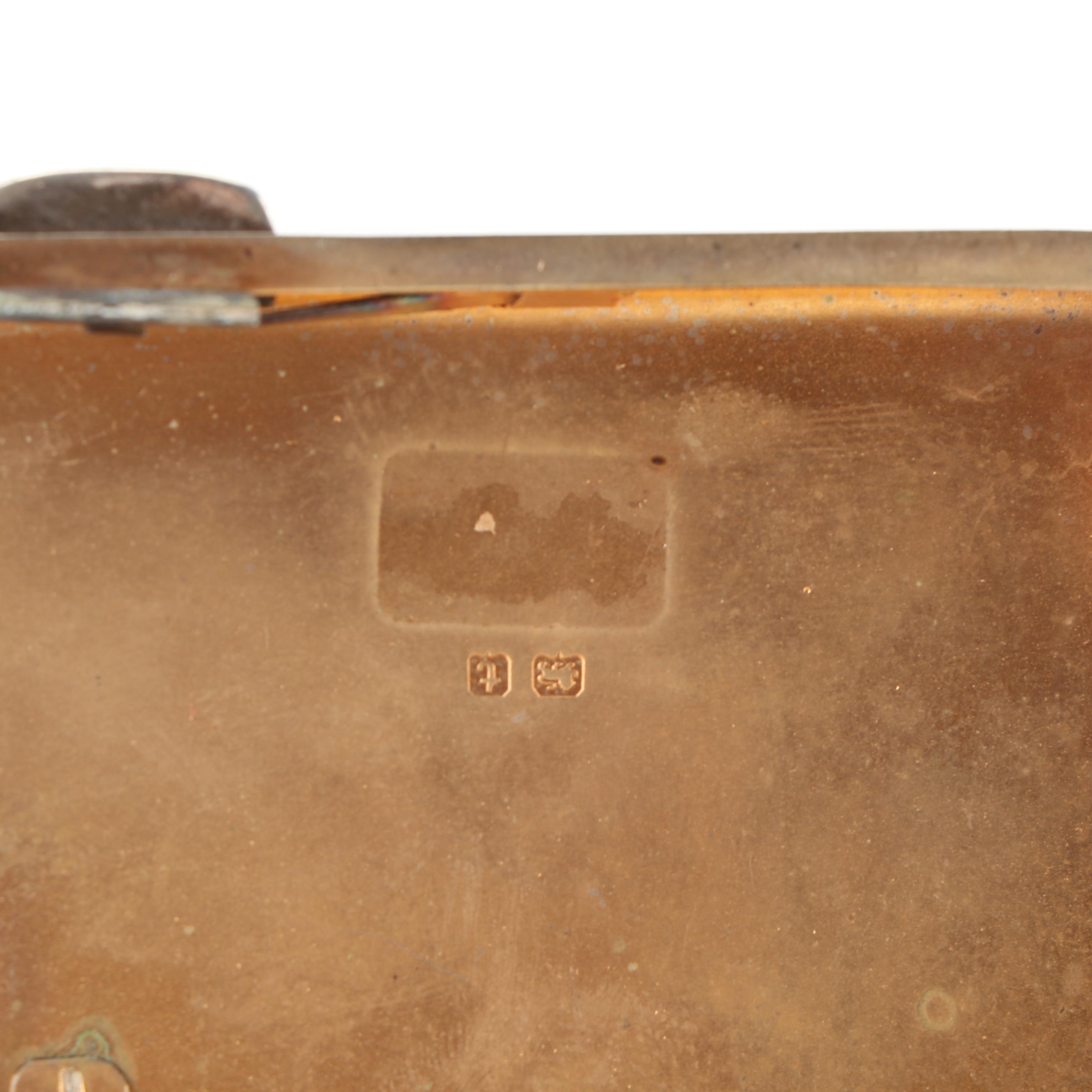 Smith & Bartlam English Sterling Silver Cigarette Case, 1918