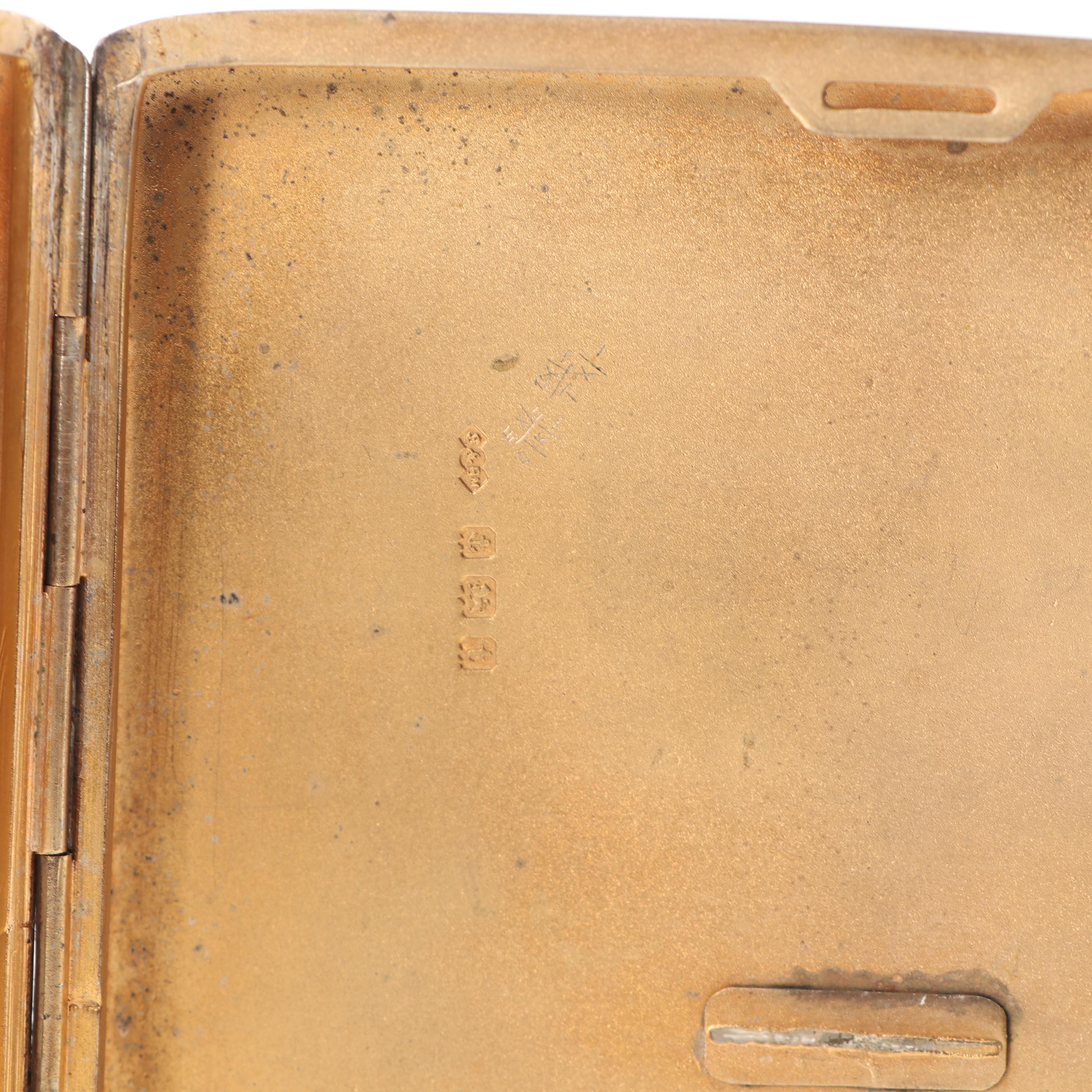 Smith & Bartlam English Sterling Silver Cigarette Case, 1918