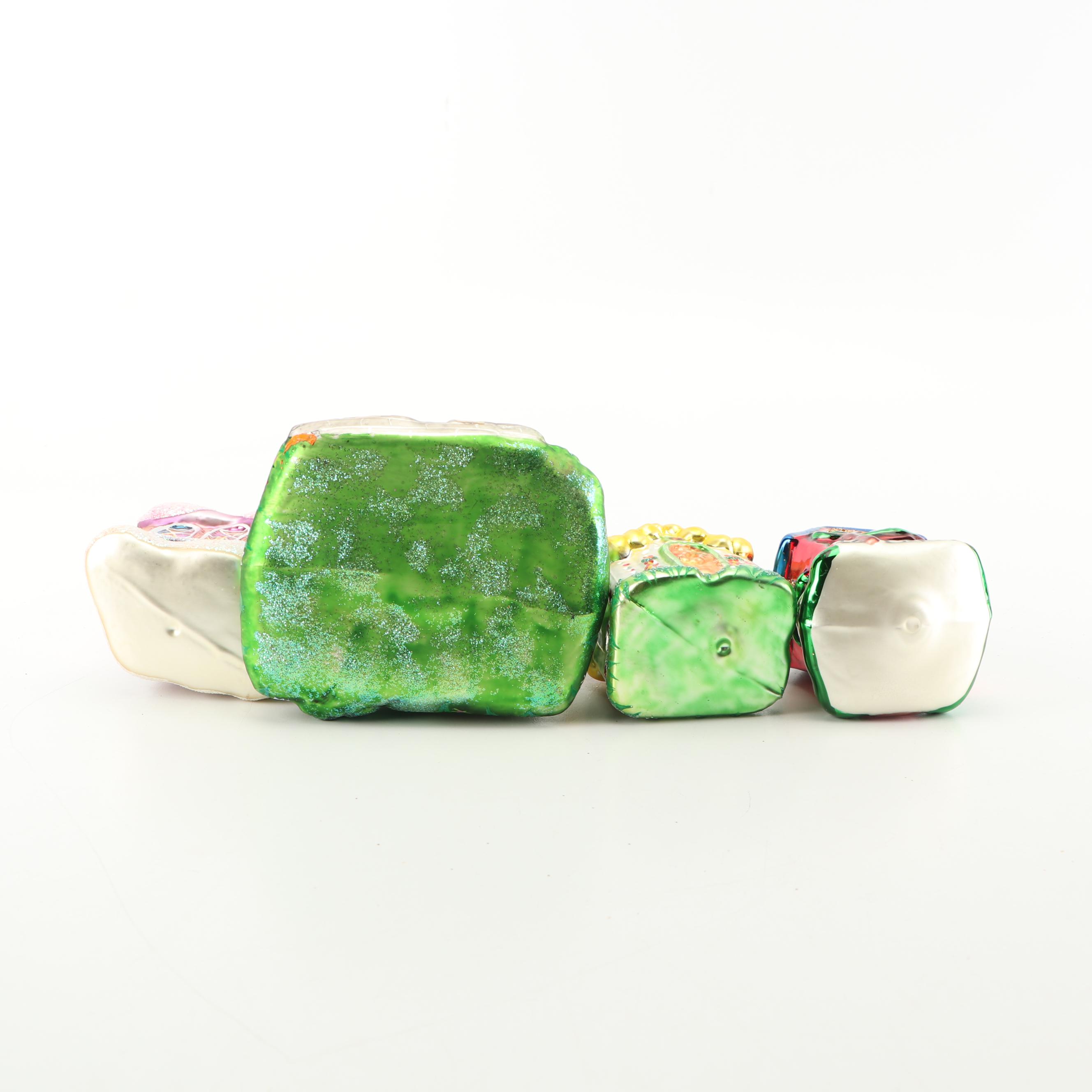 Christopher Radko Building Shaped Christmas Ornaments