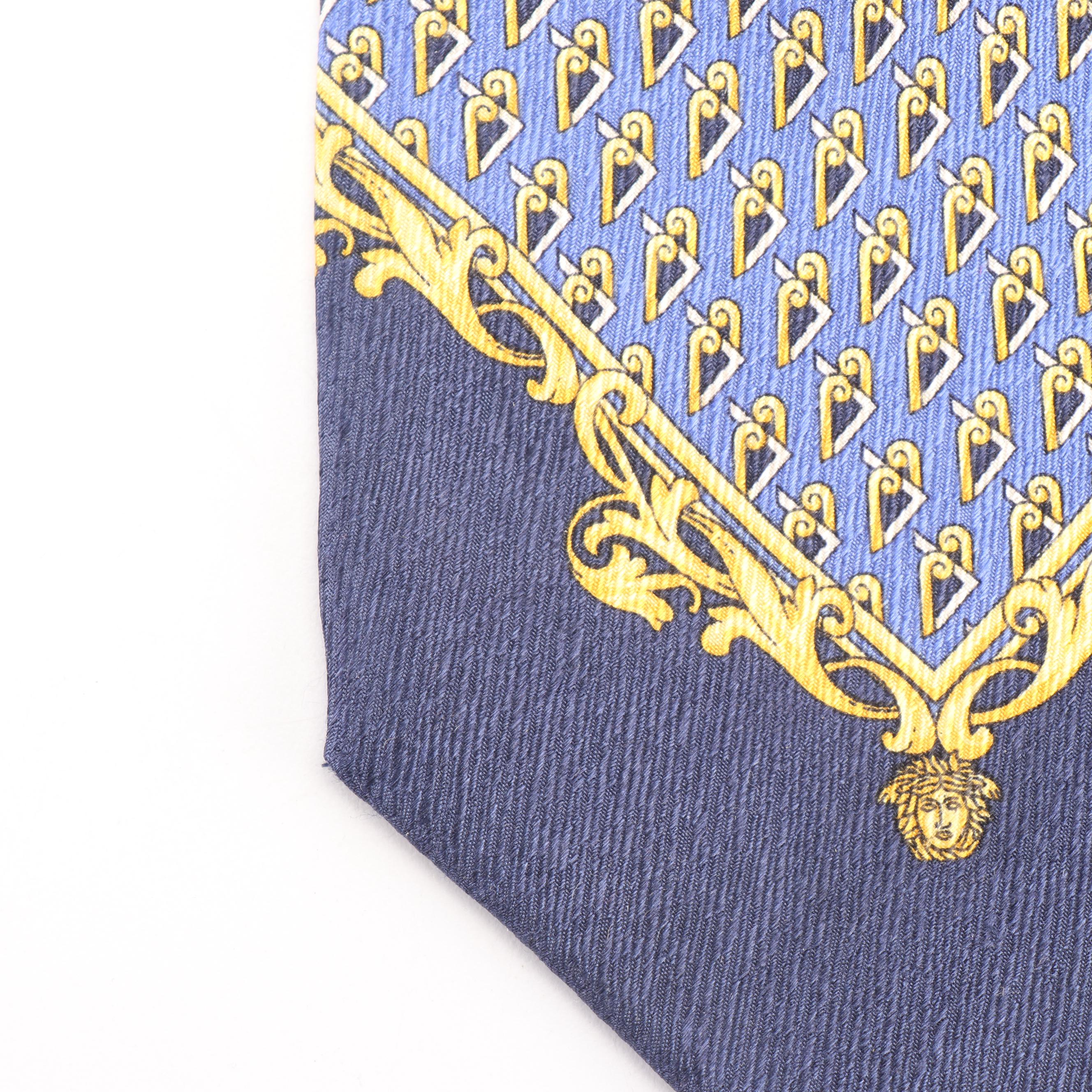 Men's Gianni Versace Silk Neckties, Made in Italy