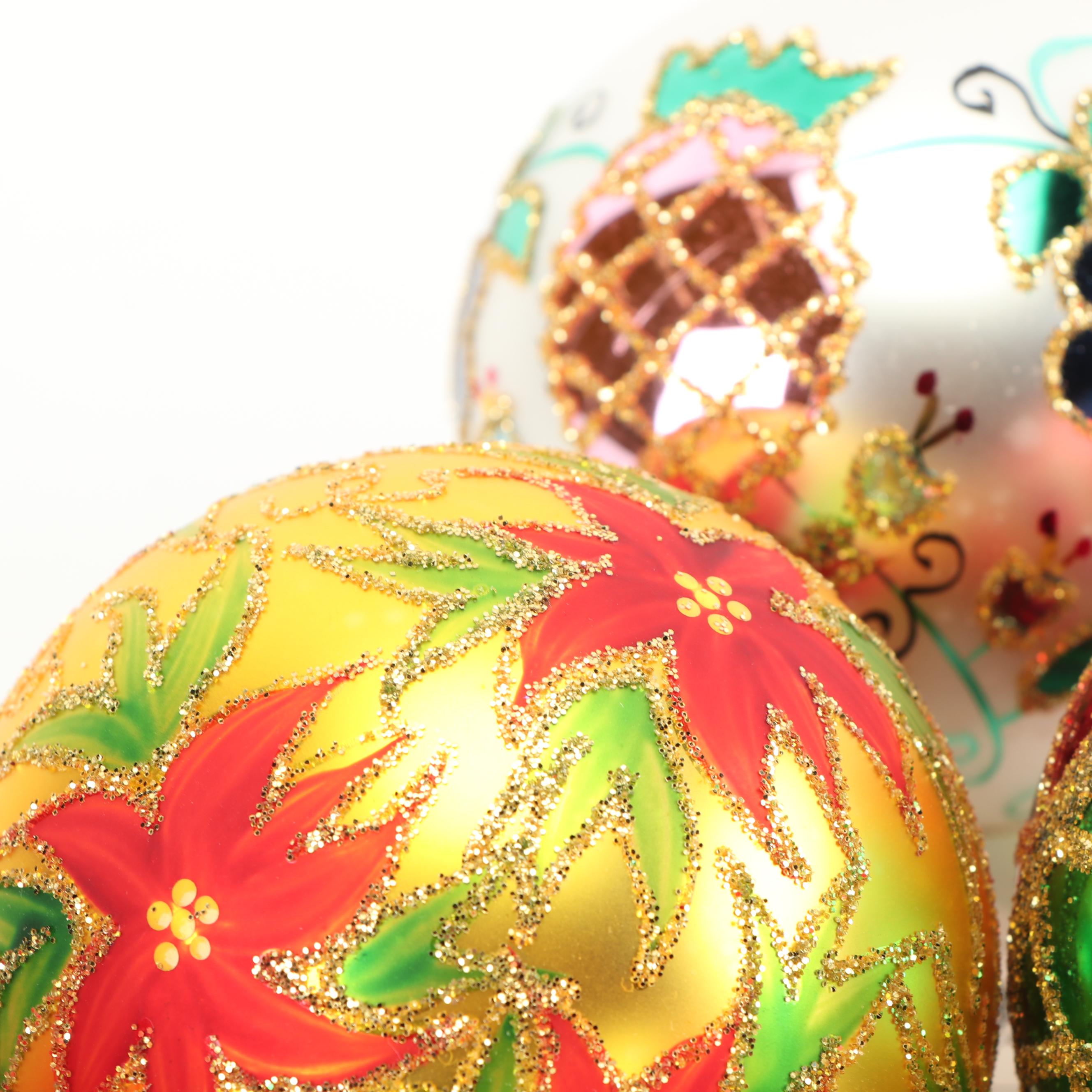 Christopher Radko Glass Christmas Ornaments