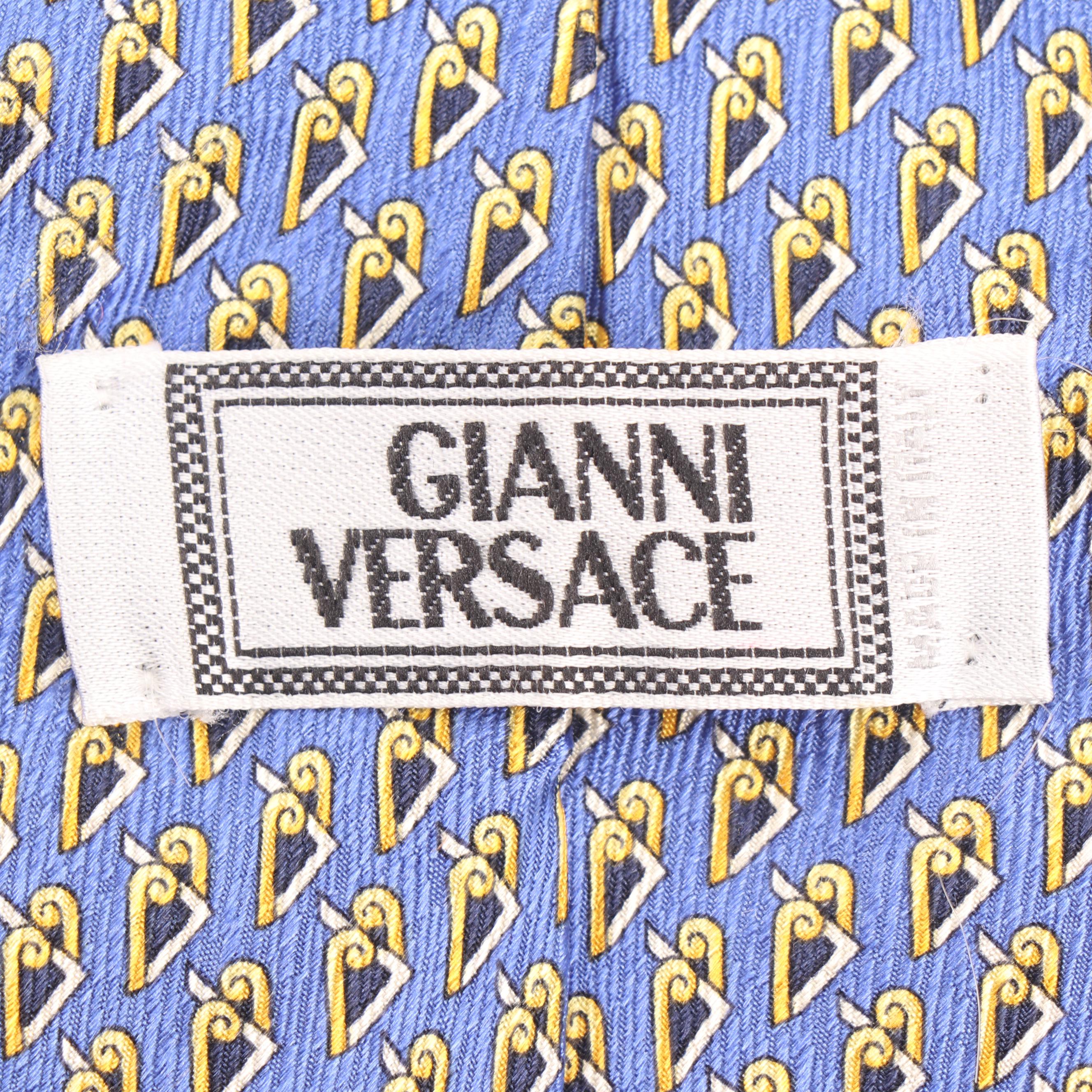 Men's Gianni Versace Silk Neckties, Made in Italy