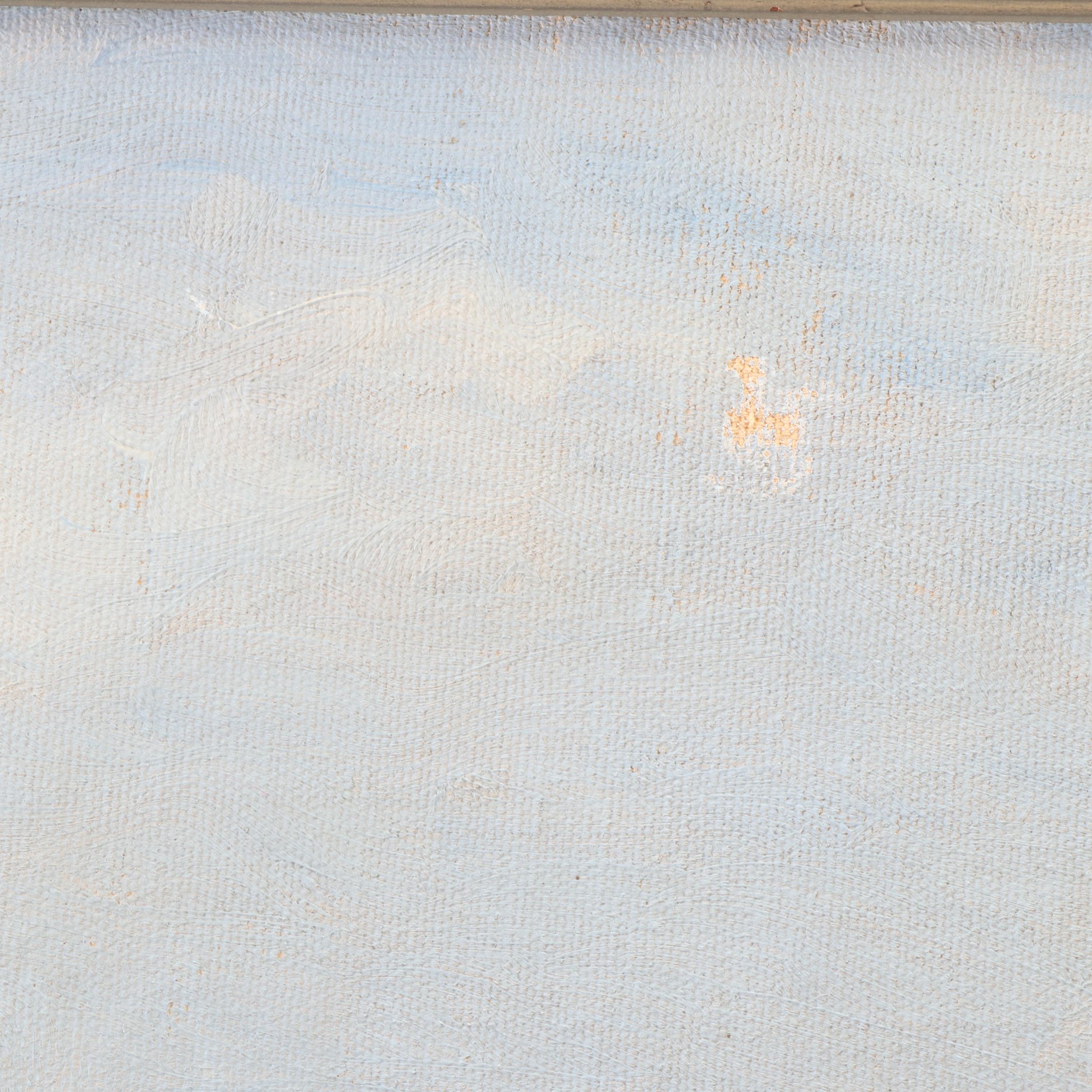 Oliver Albertson Oil Painting of Fishing Scene