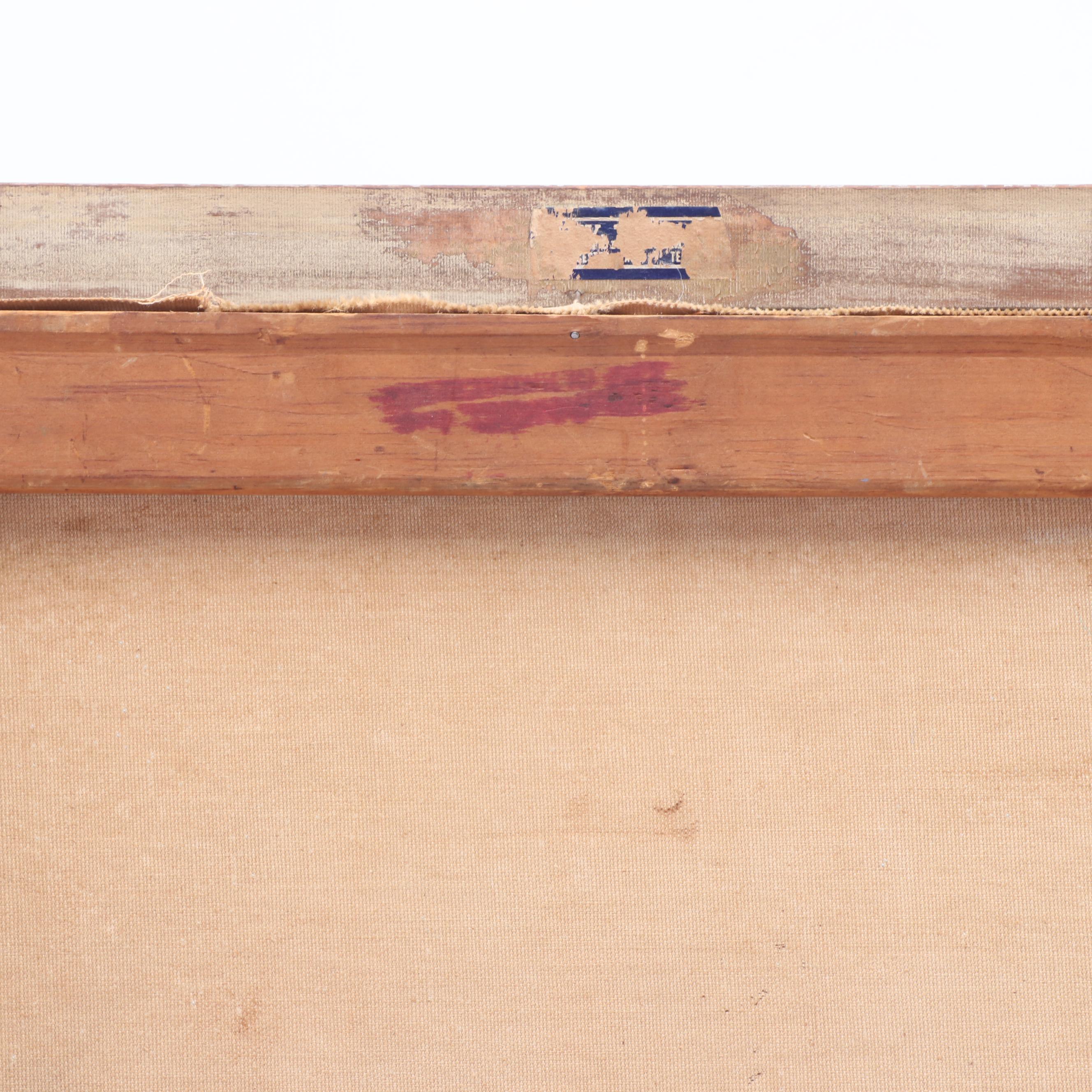 Oliver Albertson Oil Painting of Fishing Scene