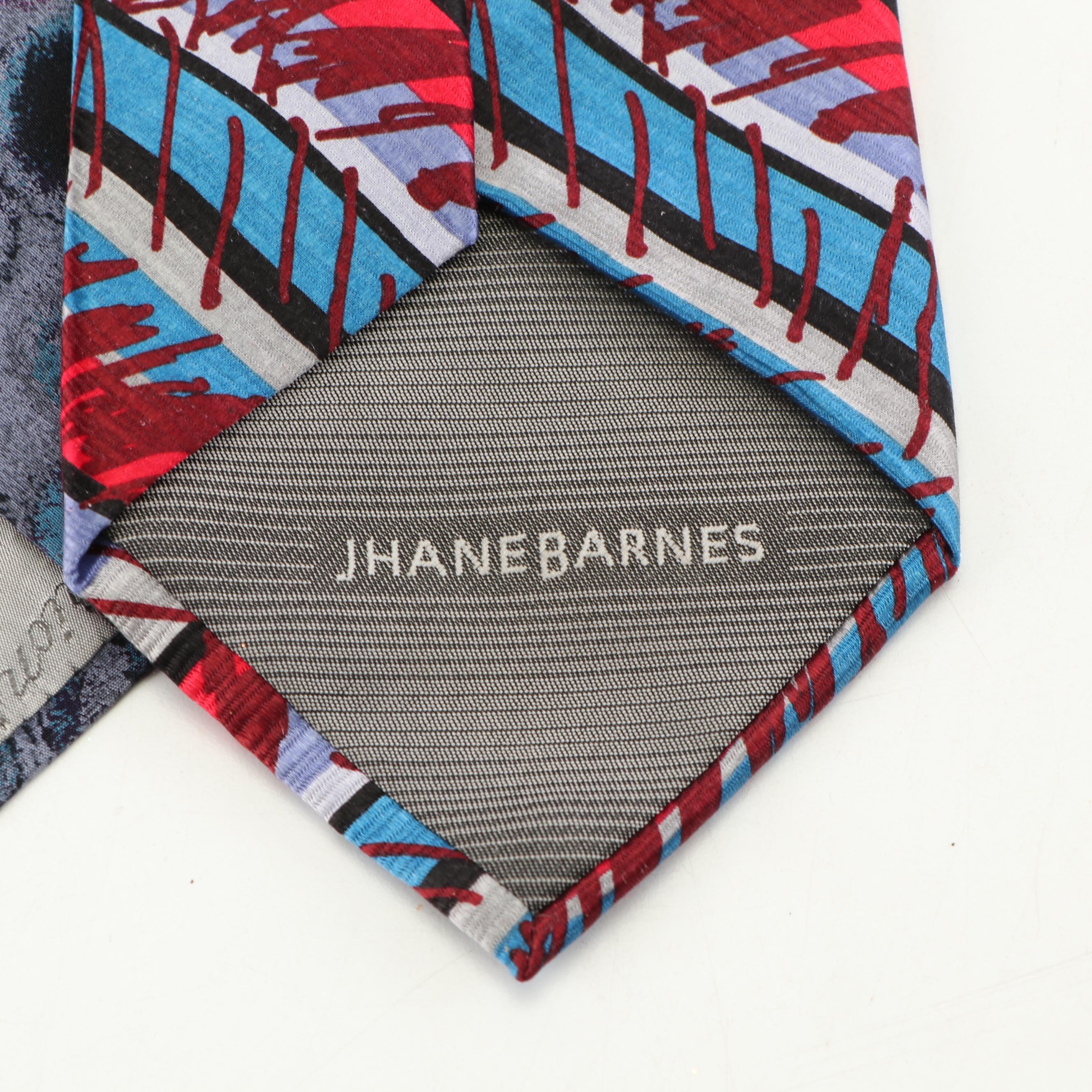 Silk Neckties Including Brioni, Ermenegildo Zegna and Calvin Klein, Vintage