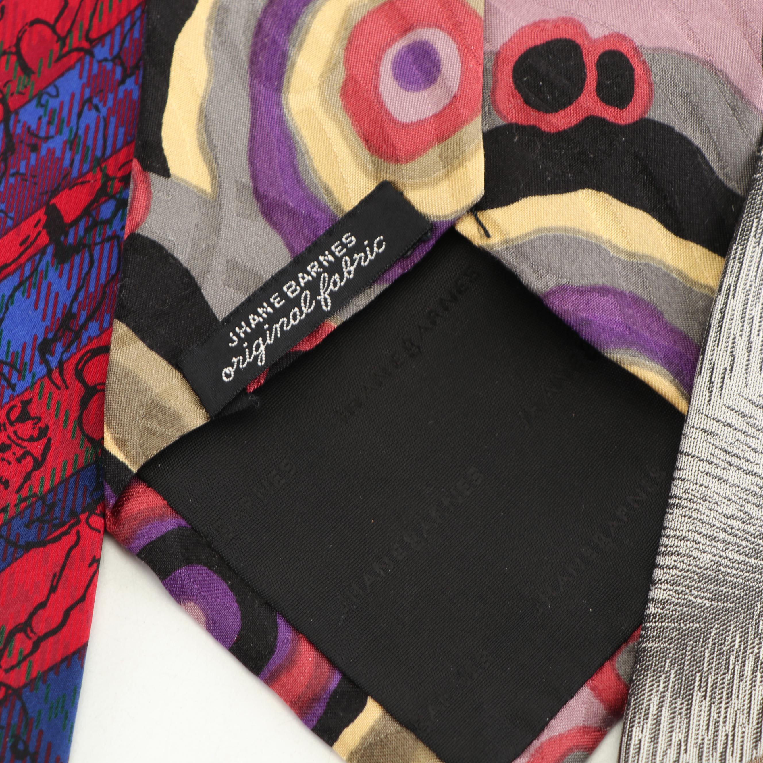 Silk Neckties Including Brioni, Ermenegildo Zegna and Calvin Klein, Vintage