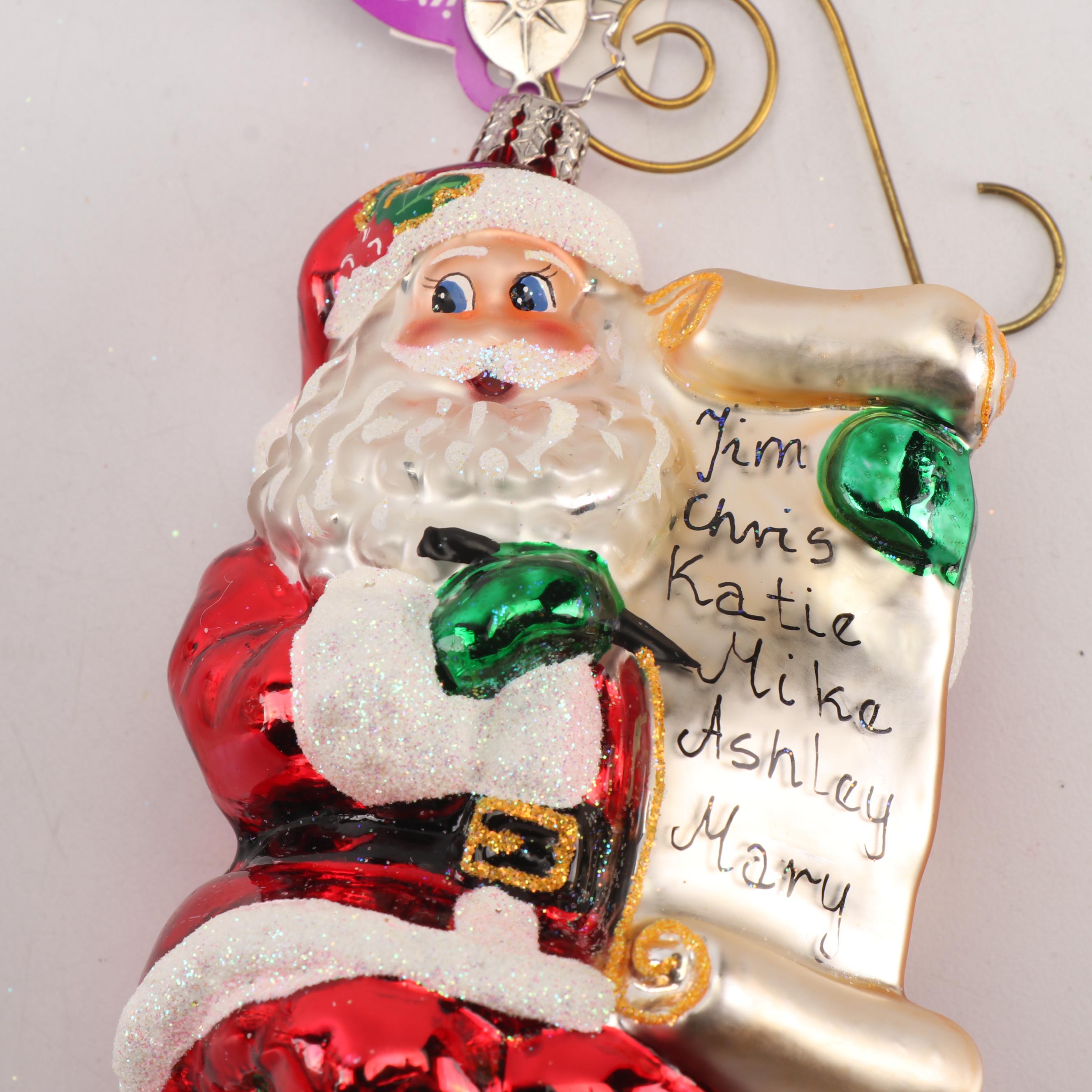 Christopher Radko Christmas Ornaments including "20th Anniversary"