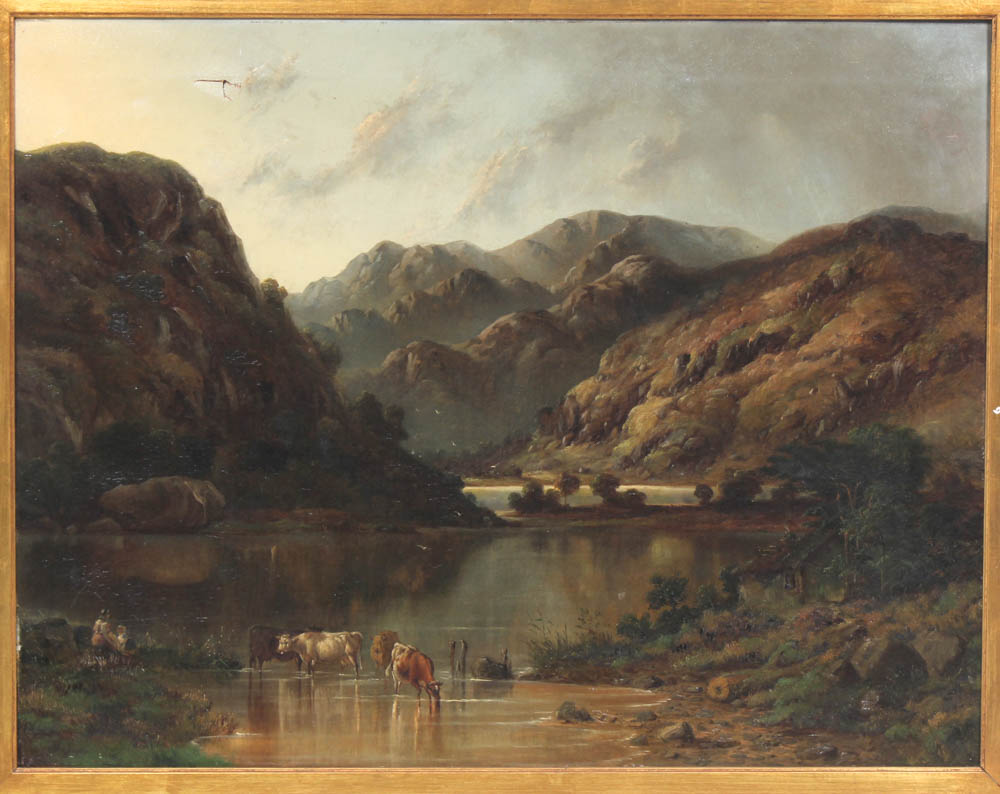 Bartholomew Smith Oil Painting "Hawes Water, Cumberland"