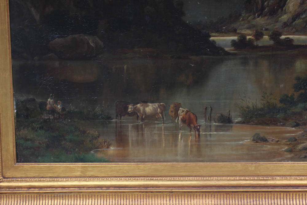 Bartholomew Smith Oil Painting "Hawes Water, Cumberland"