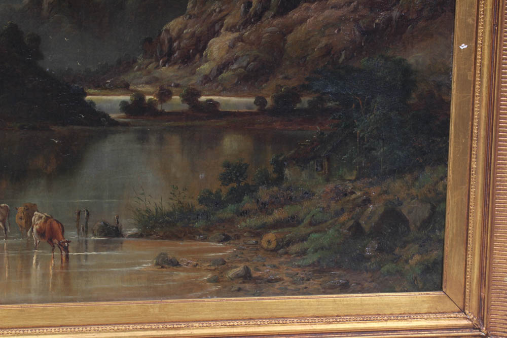 Bartholomew Smith Oil Painting "Hawes Water, Cumberland"