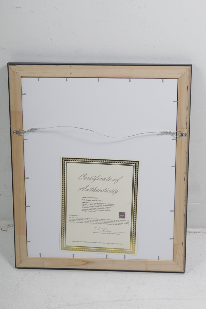 Alexander Calder Lithograph for "Derriere Le Miroir"