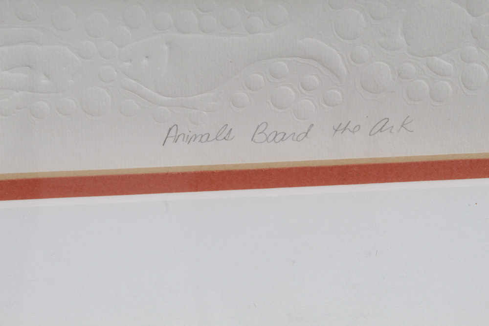 Amram Ebgi Cast Paper Print "Animals Board the Ark"