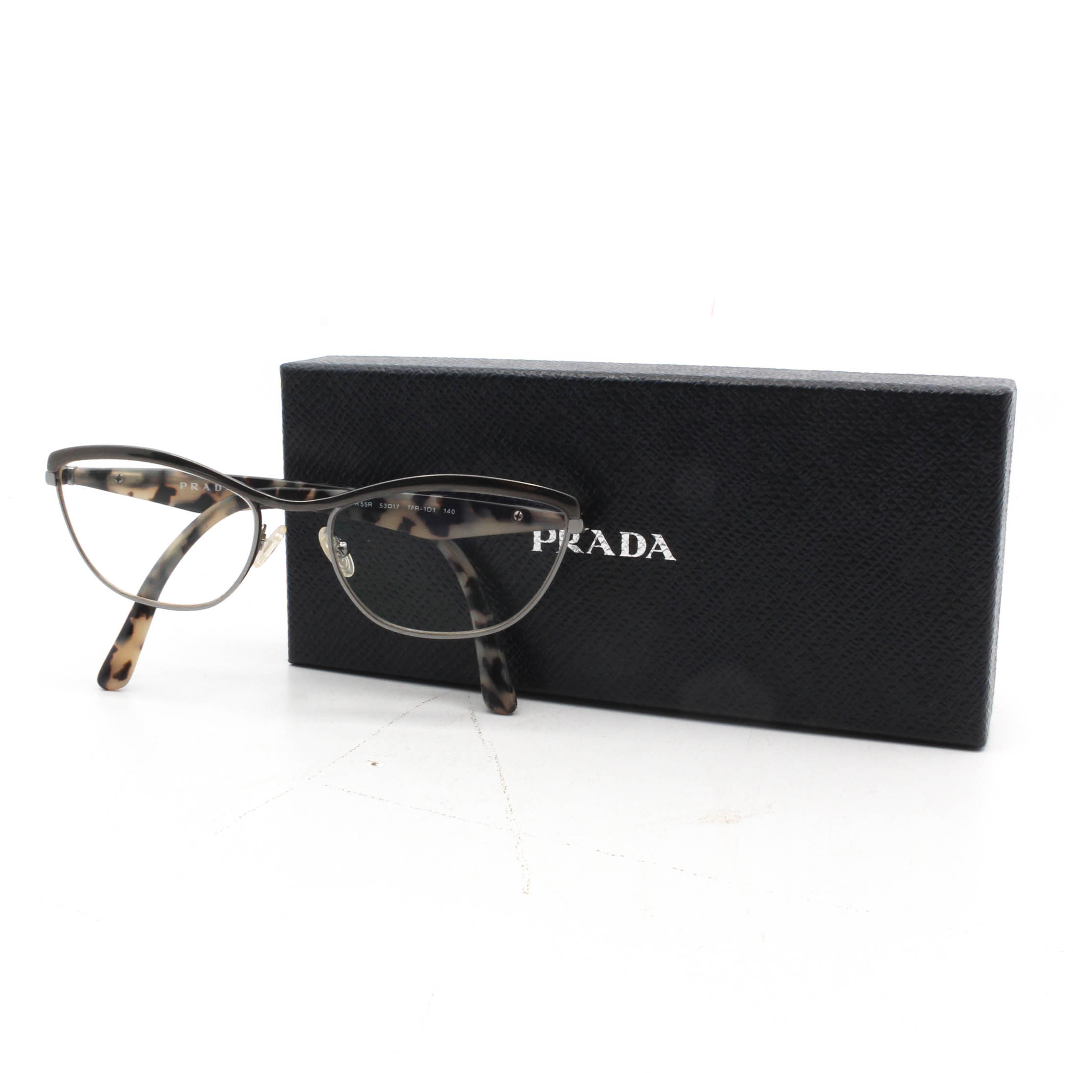 Prada VPR 55R Eyeglasses with Case and Box, Made in Italy