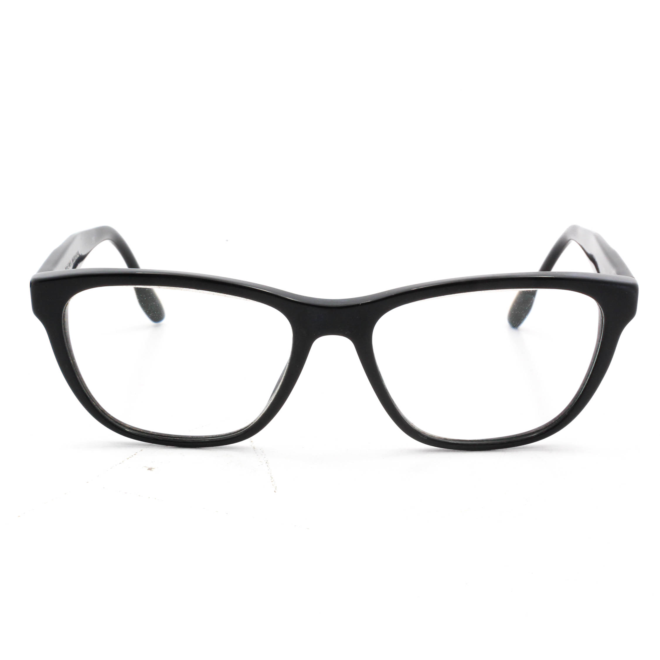 Prada Journal VPR 04T Black Eyeglasses with Case and Box, Made in Italy