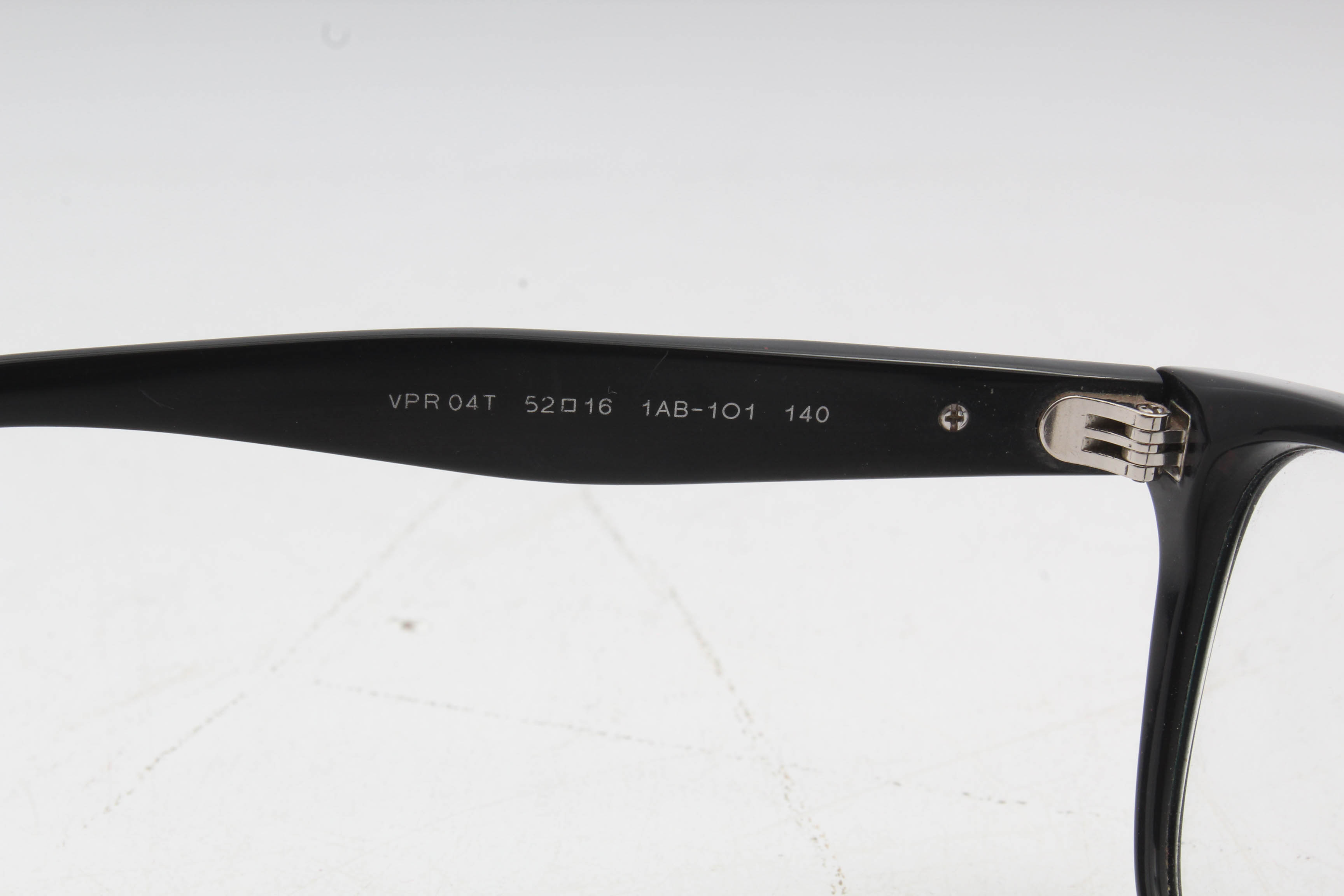 Prada Journal VPR 04T Black Eyeglasses with Case and Box, Made in Italy