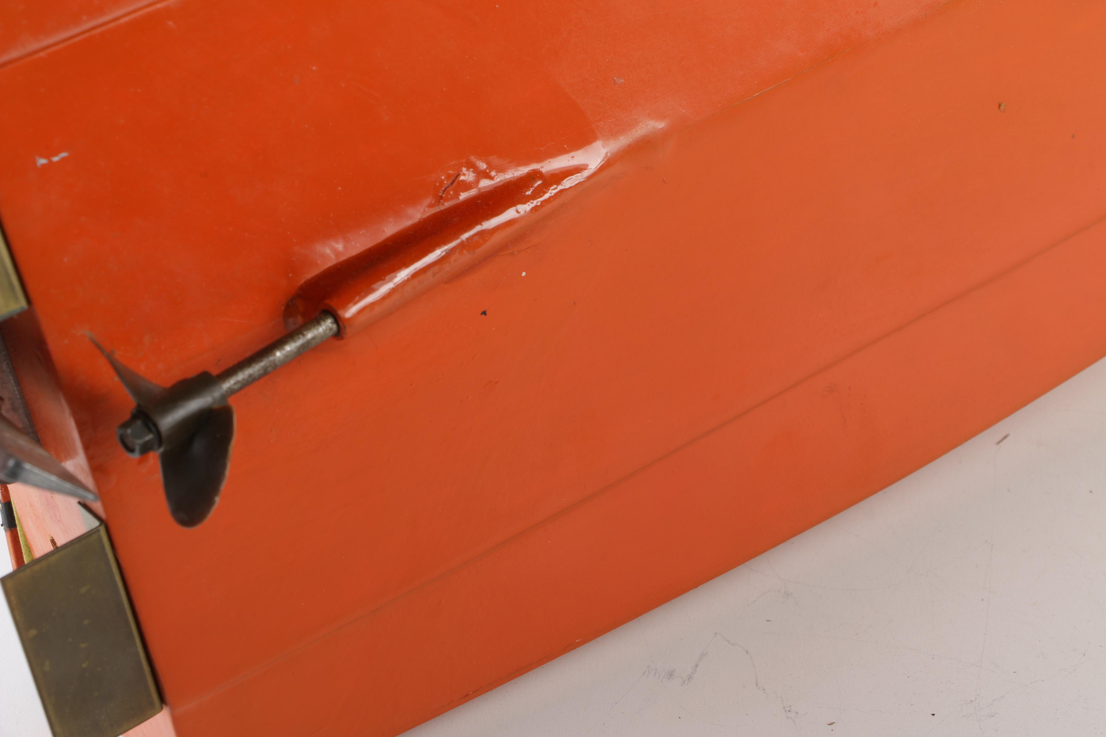 Dumas SK Daddle 20 Wooden Radio Controlled Speed Boat, 20th Century