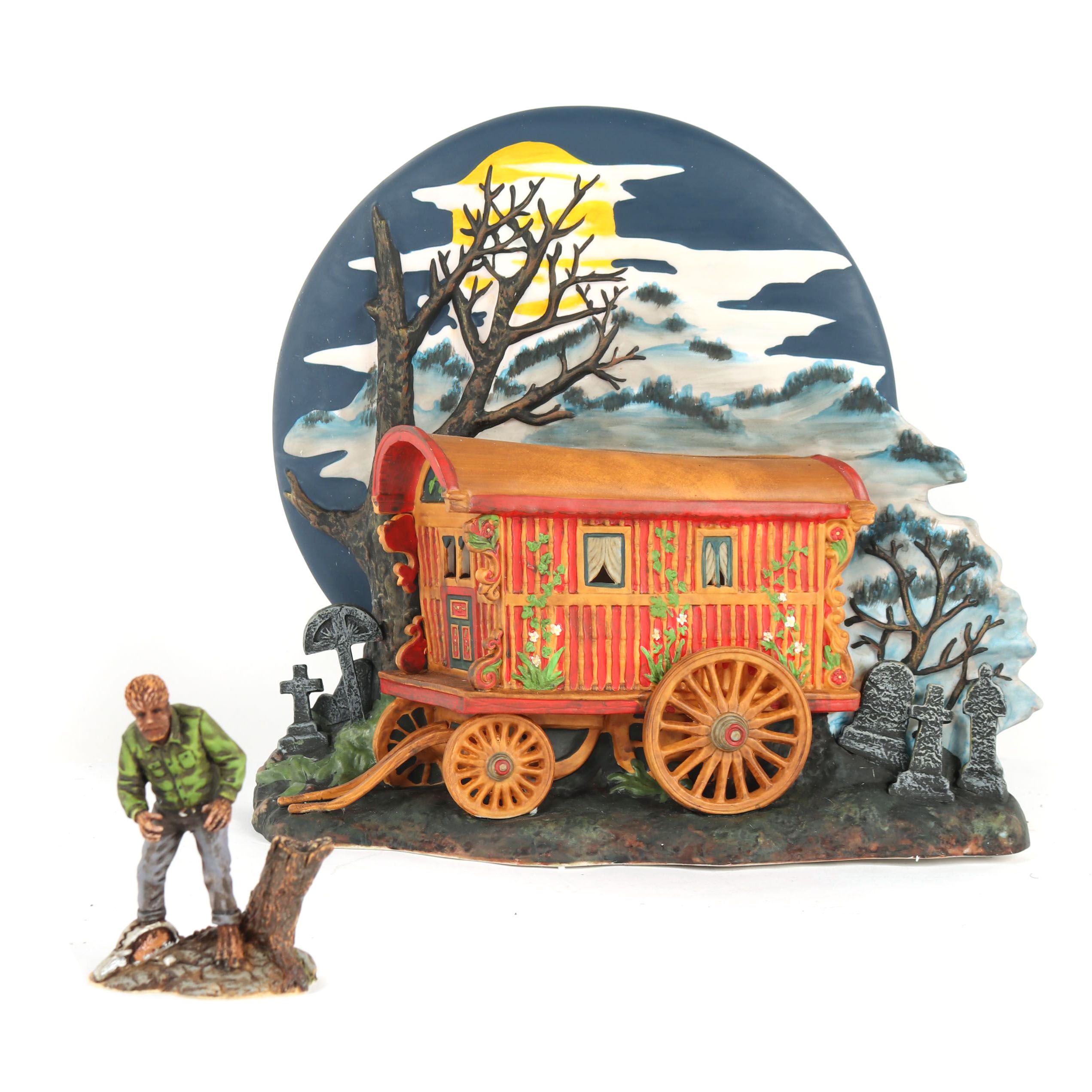 Department 56 "The Wolf Man's Curse" Table Decor