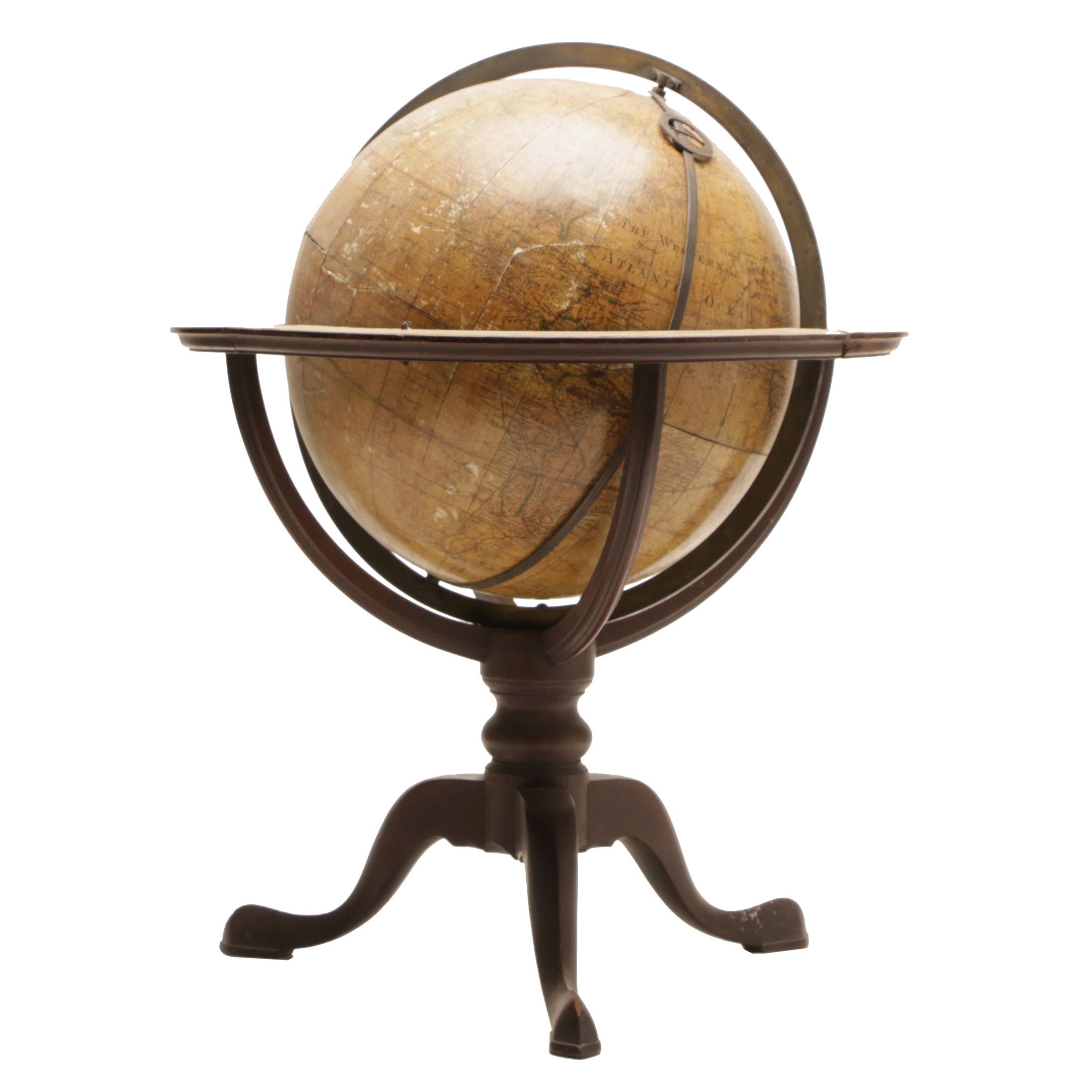 George III Twelve Inch Terrestrial Globe by Dudley Adams, Circa 1792