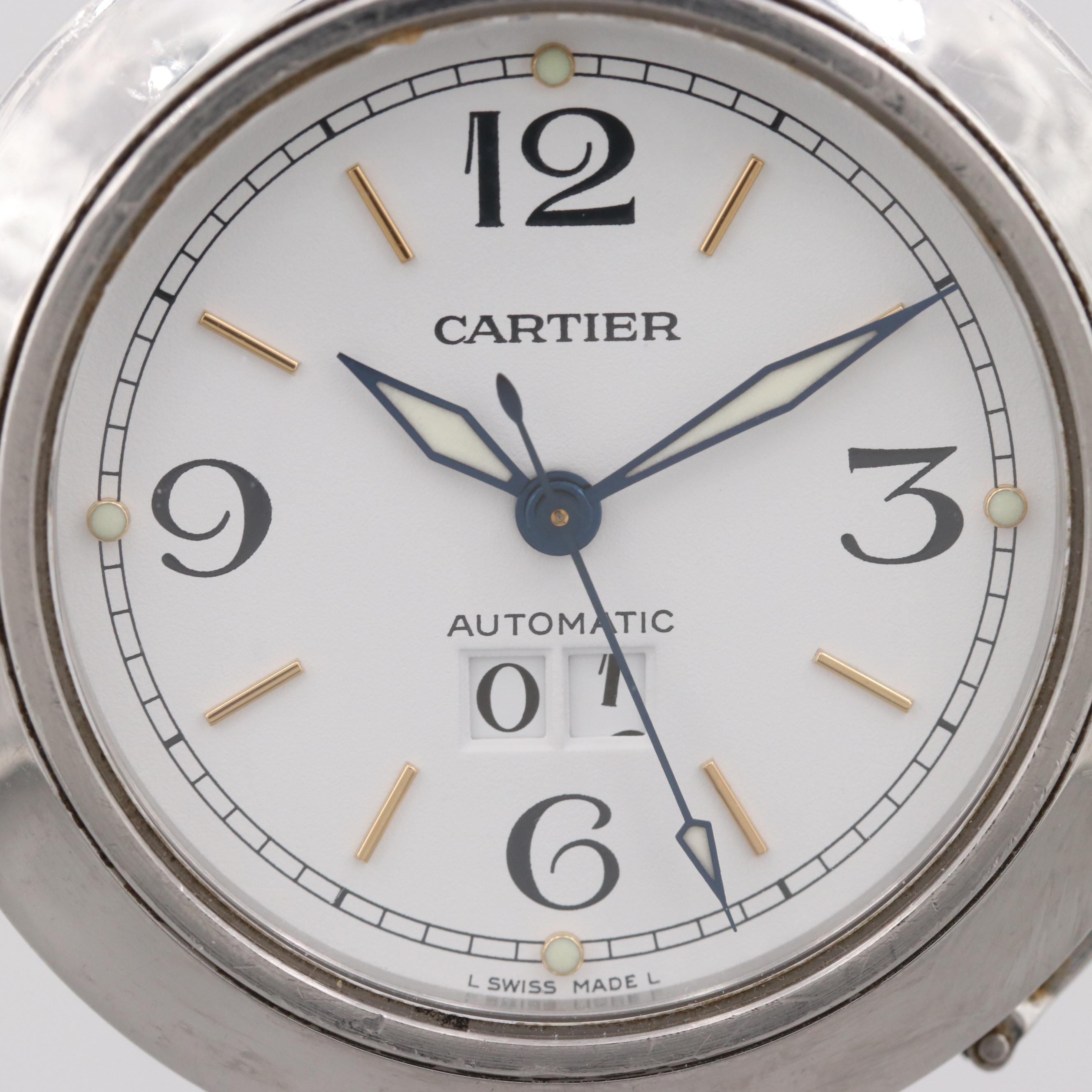 Pasha de Cartier Stainless Steel Automatic Watch With Date