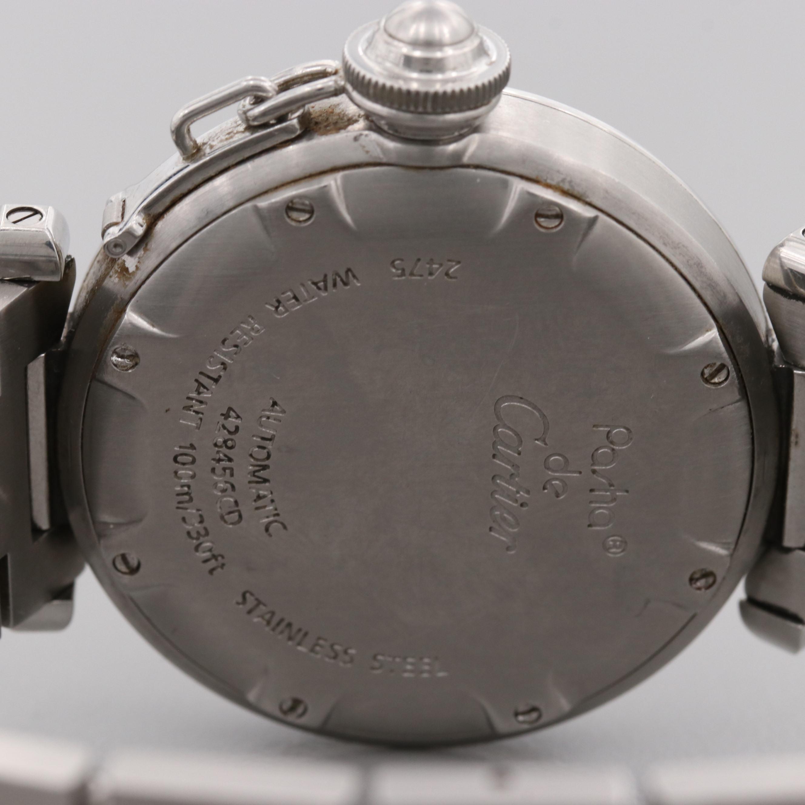 Pasha de Cartier Stainless Steel Automatic Watch With Date