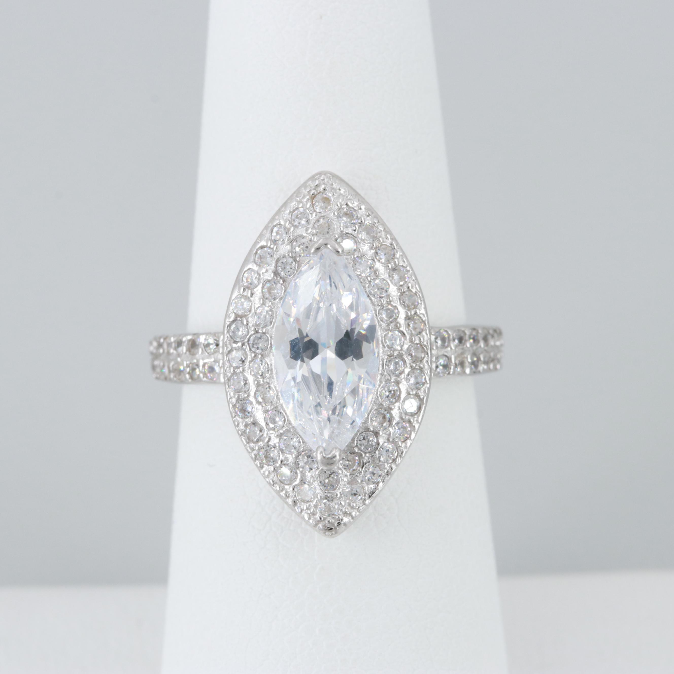 Sterling Silver Cubic Zirconia Ring
