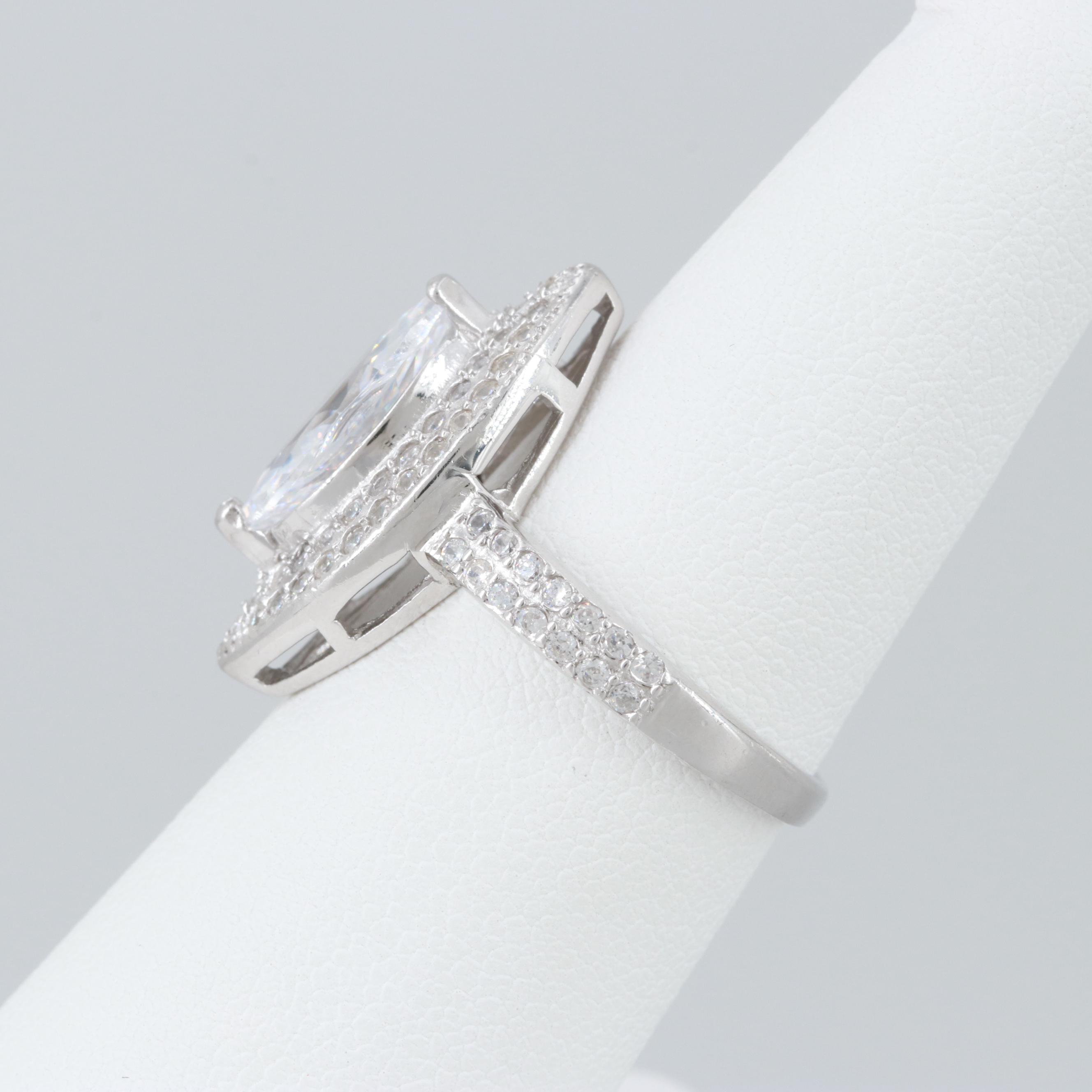 Sterling Silver Cubic Zirconia Ring