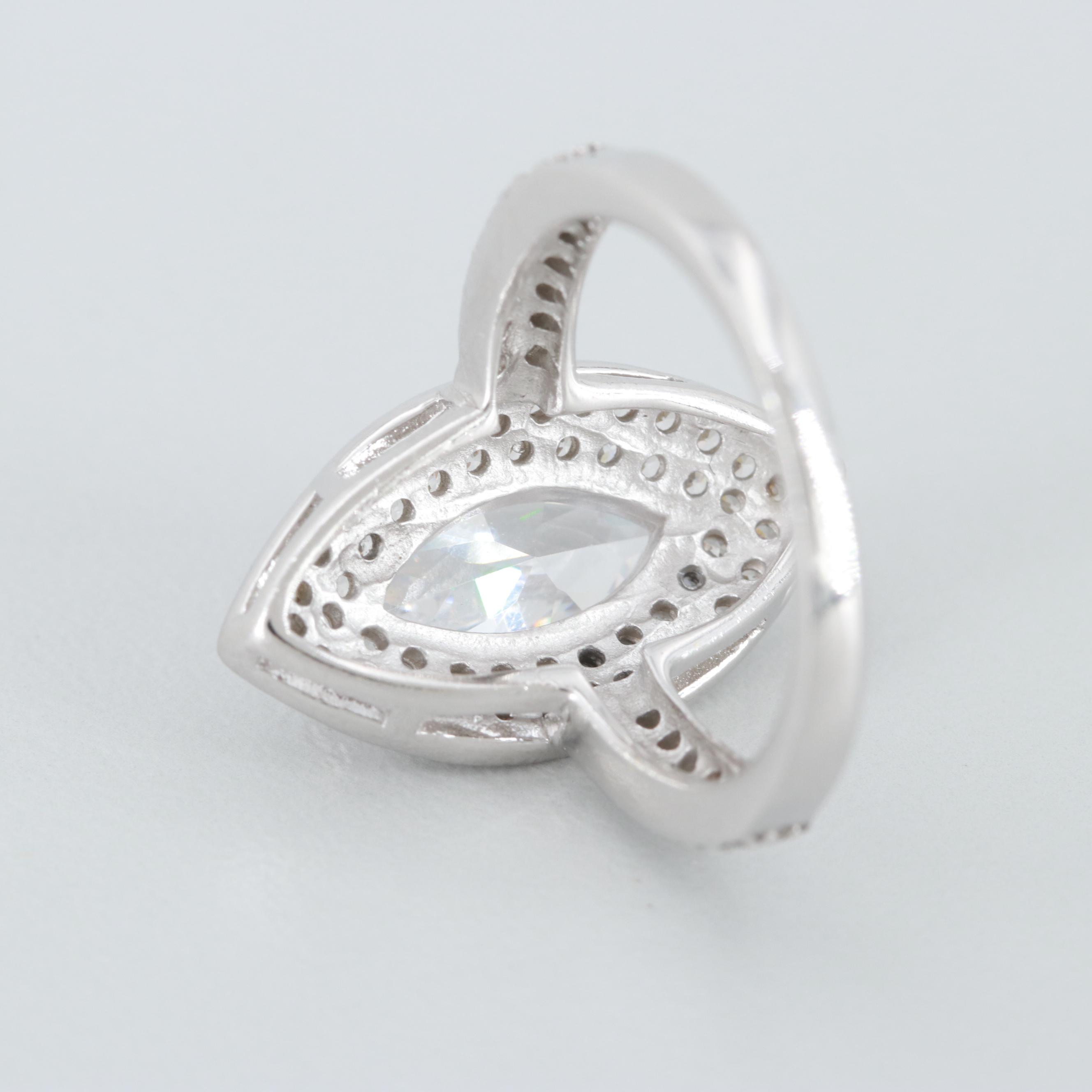 Sterling Silver Cubic Zirconia Ring