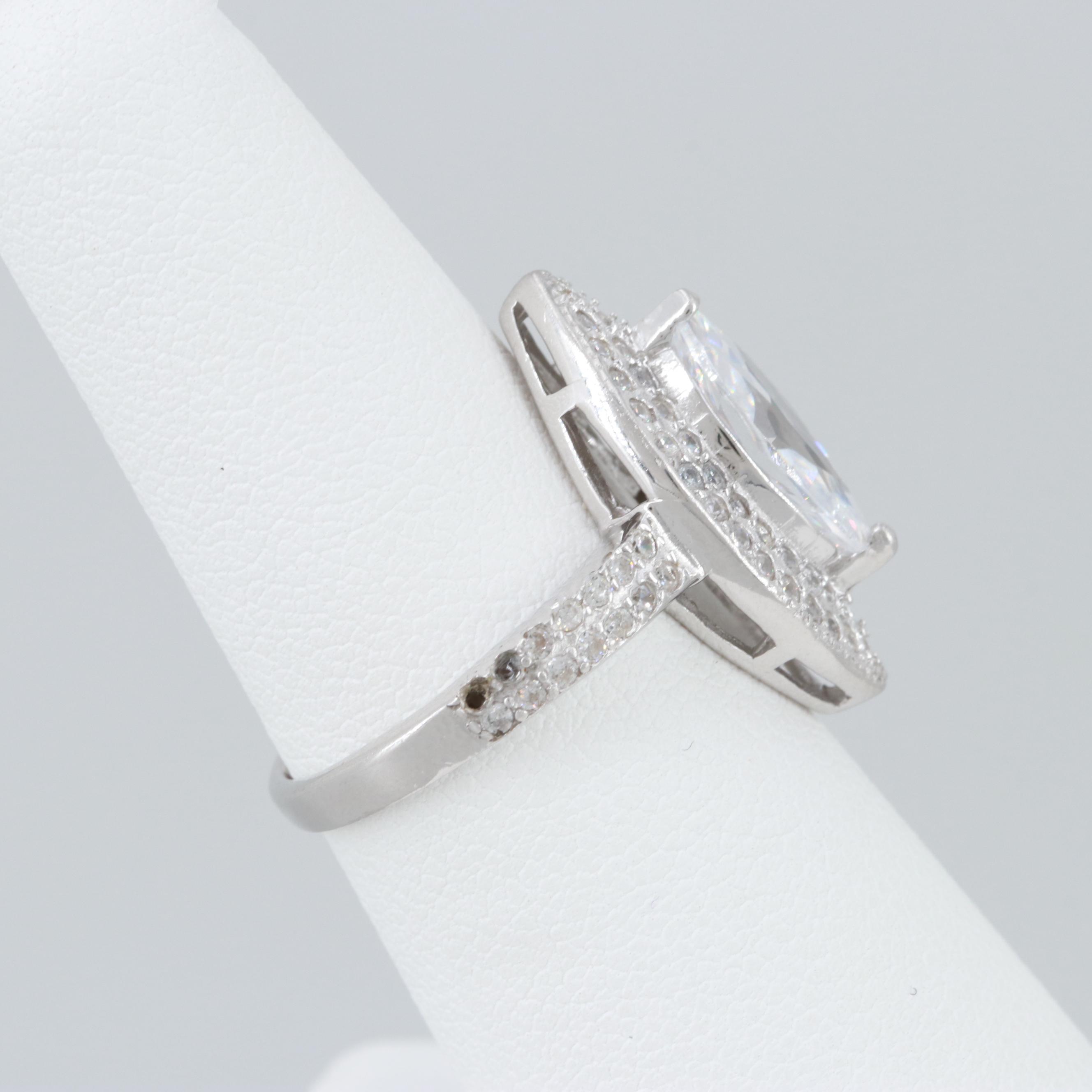Sterling Silver Cubic Zirconia Ring