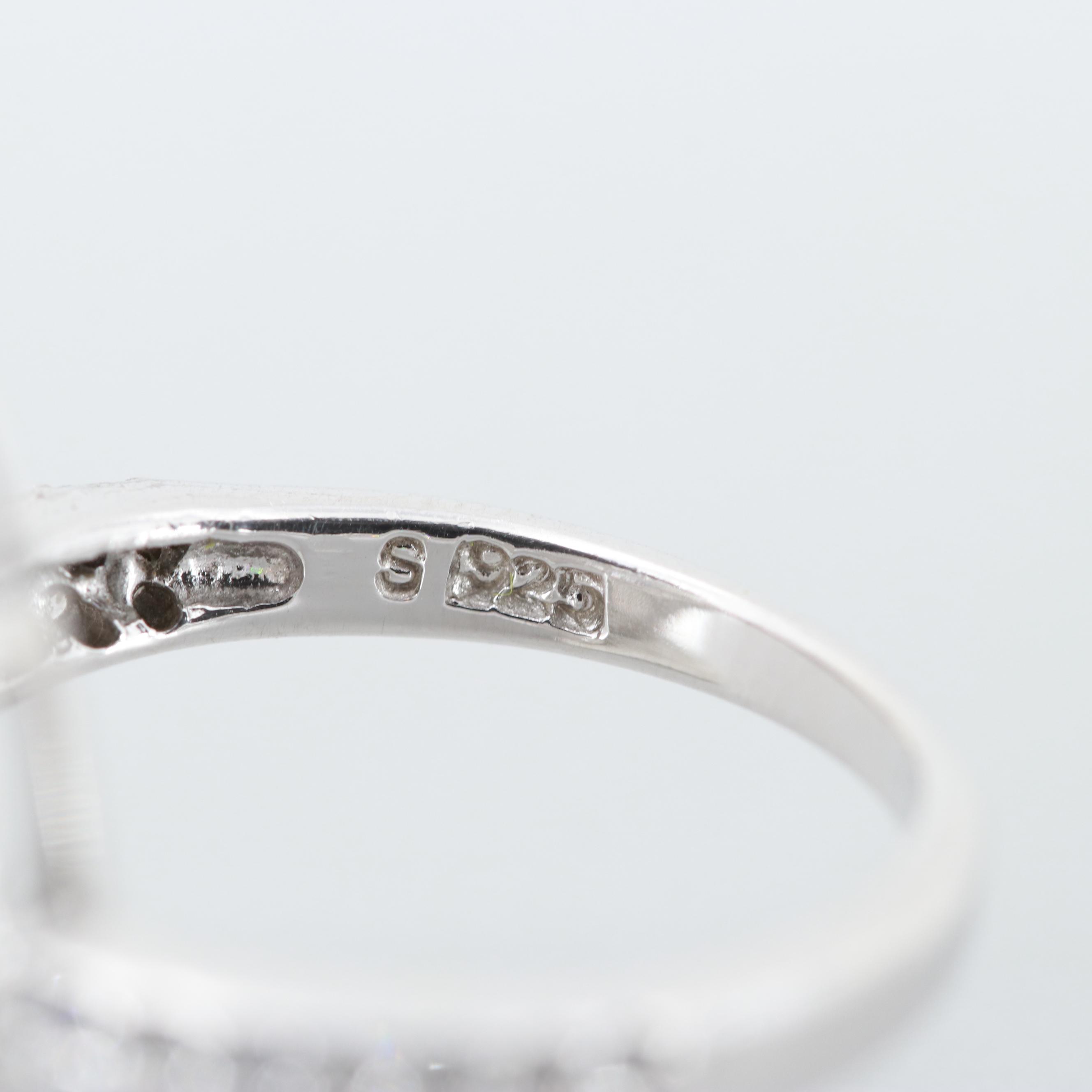 Sterling Silver Cubic Zirconia Ring