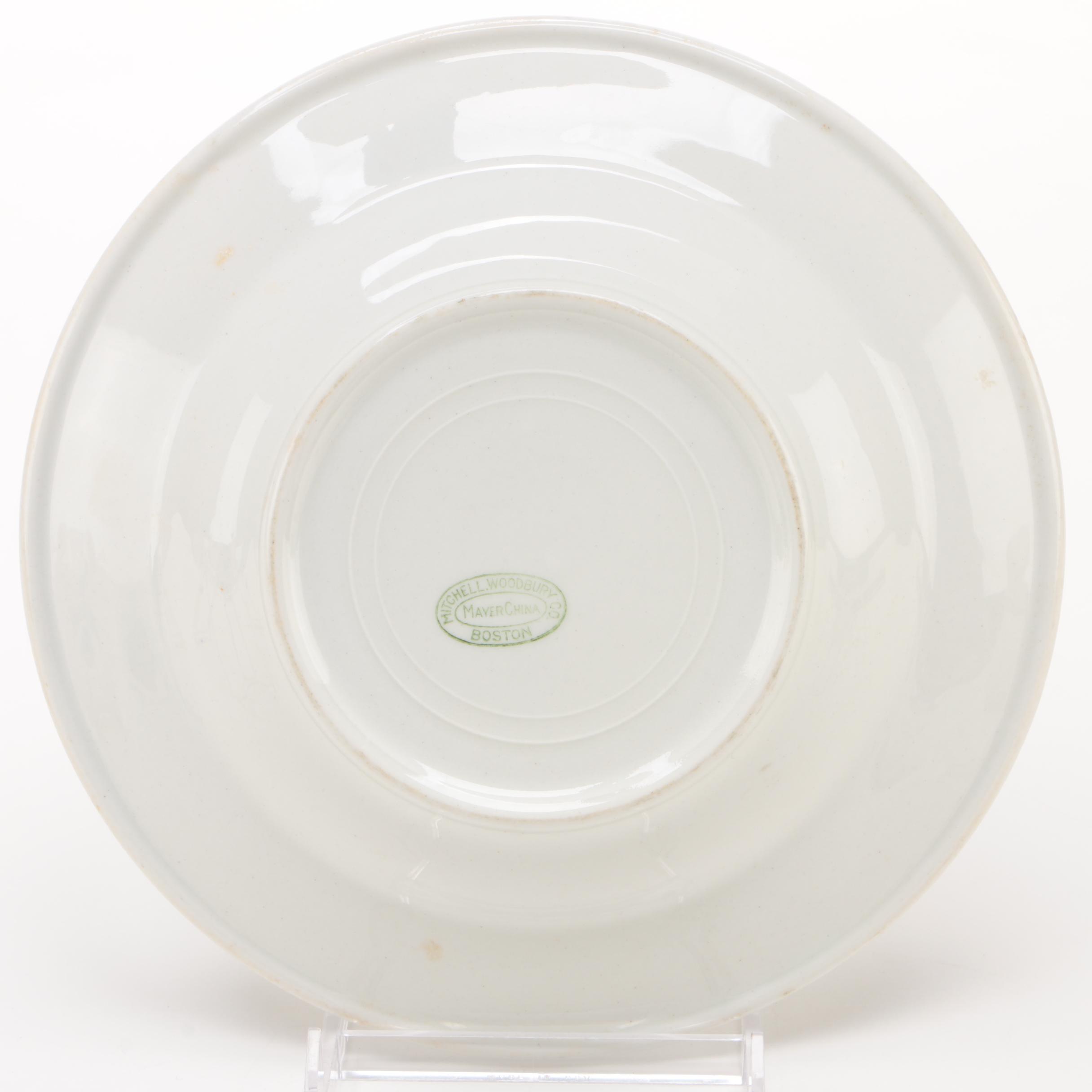 American Railroad Dining Car China, 20th Century