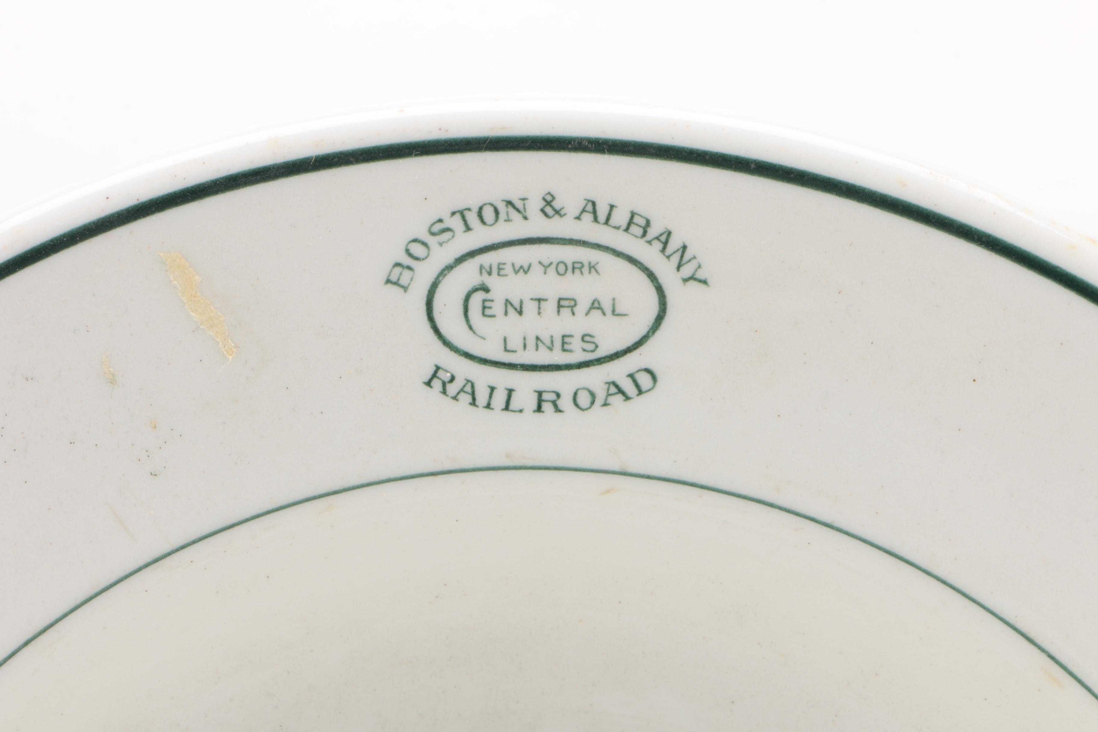American Railroad Dining Car China, 20th Century