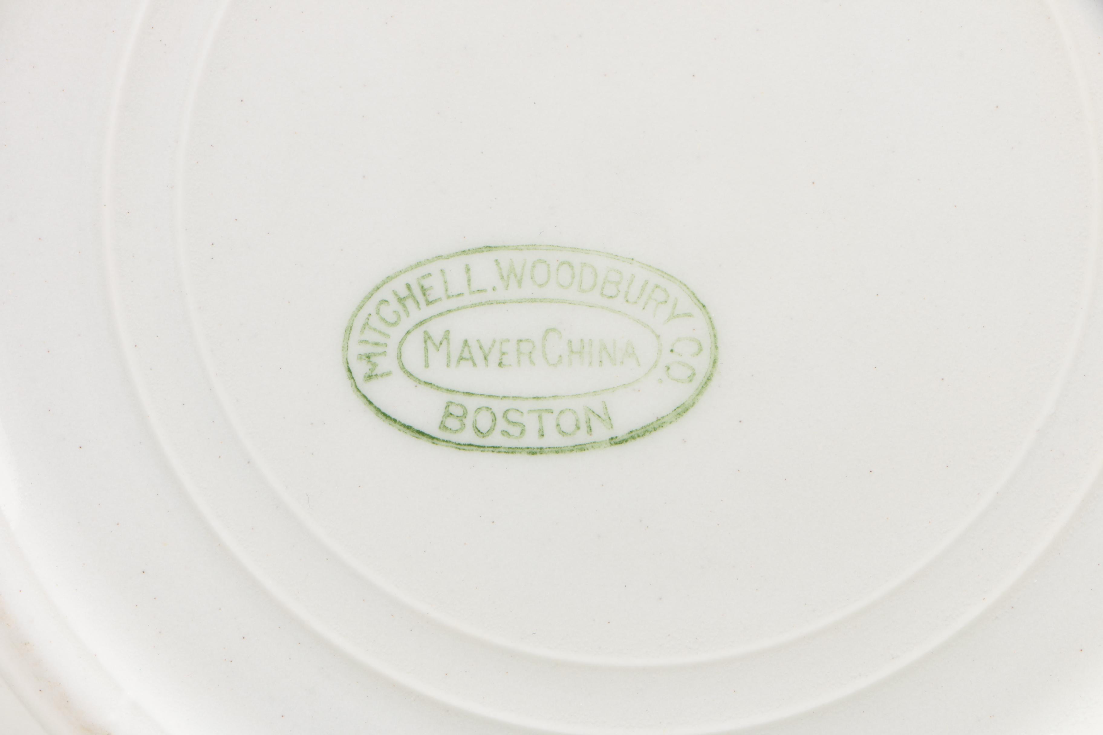 American Railroad Dining Car China, 20th Century