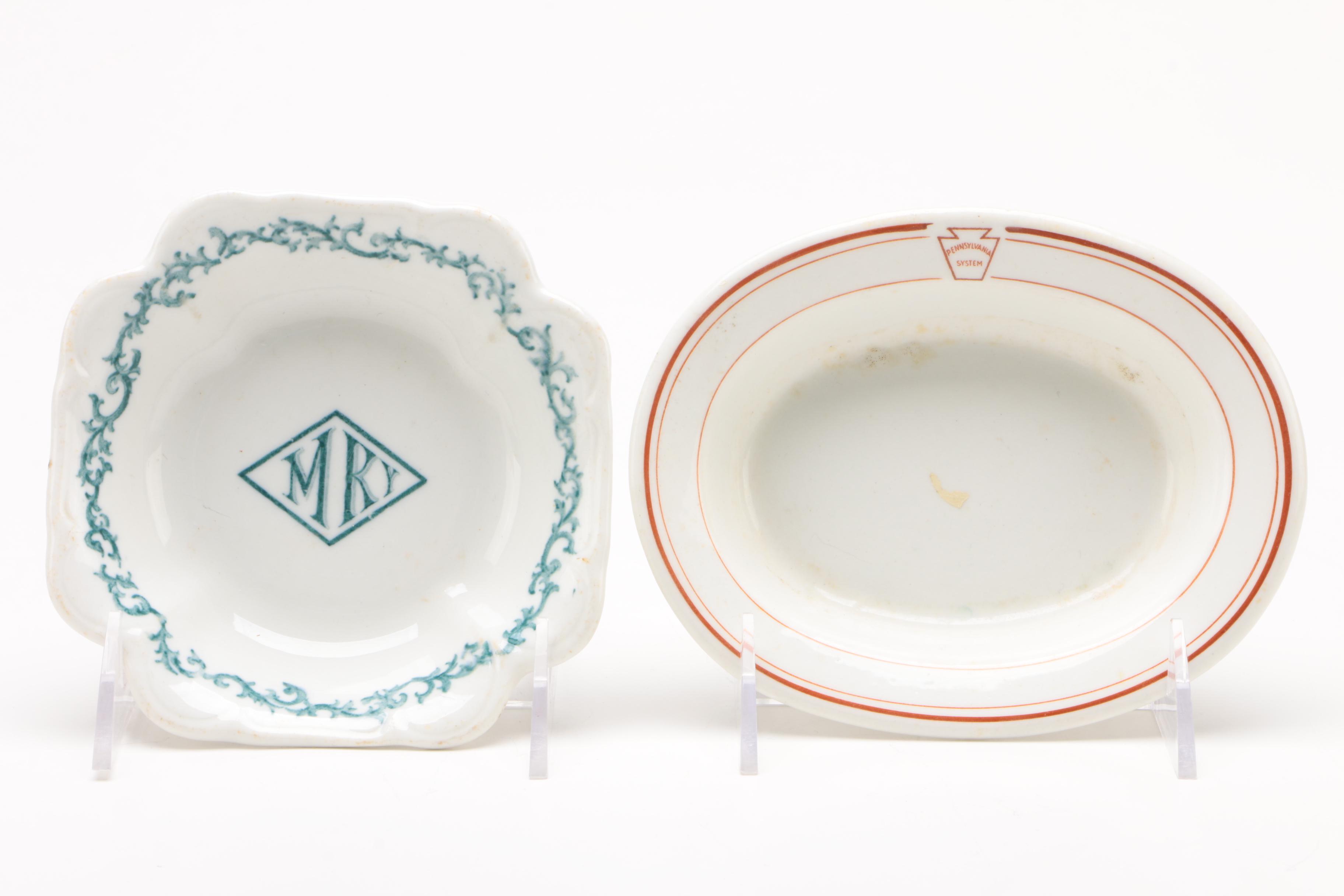 American Railroad Dining Car China, 20th Century