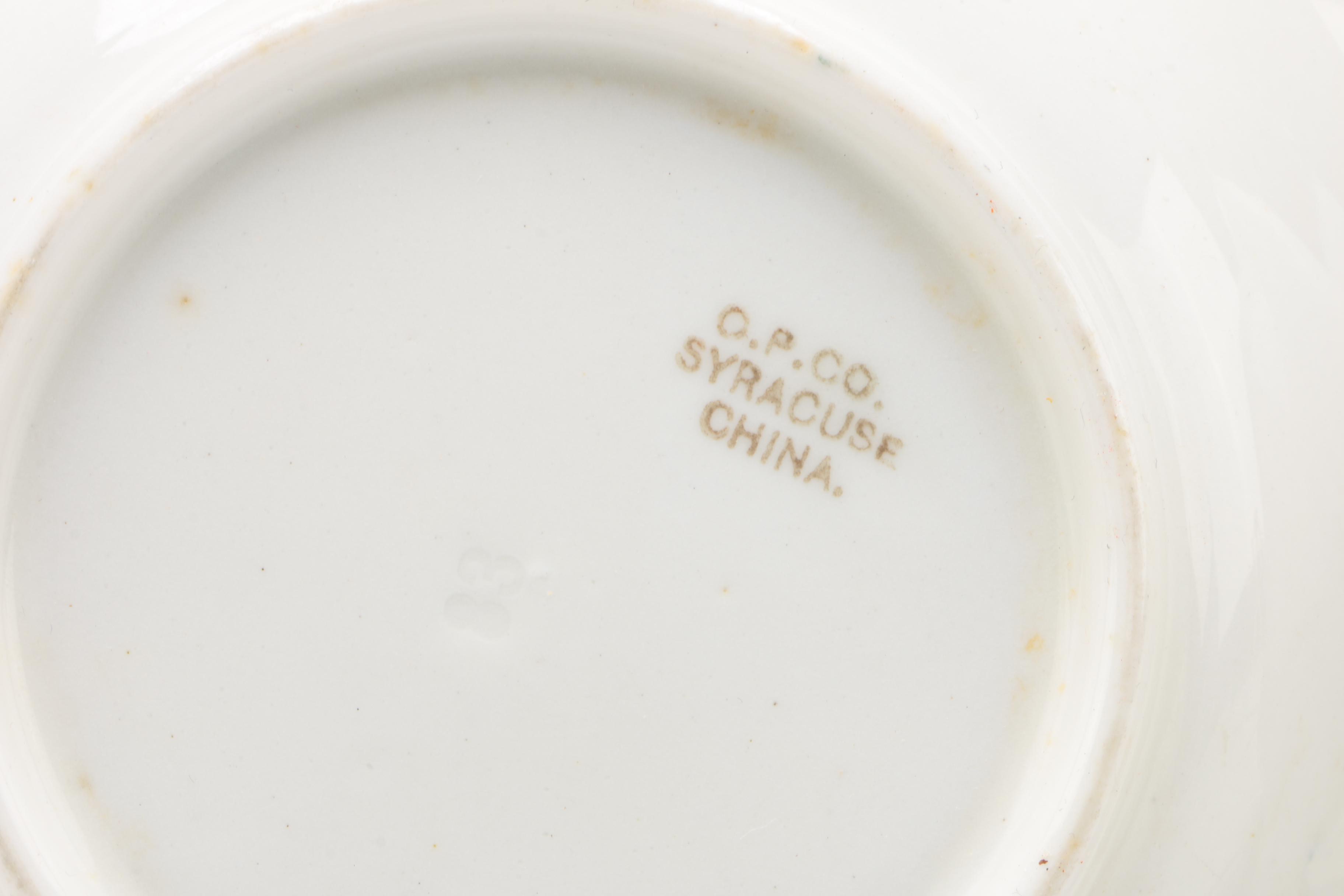 American Railroad Dining Car China, 20th Century