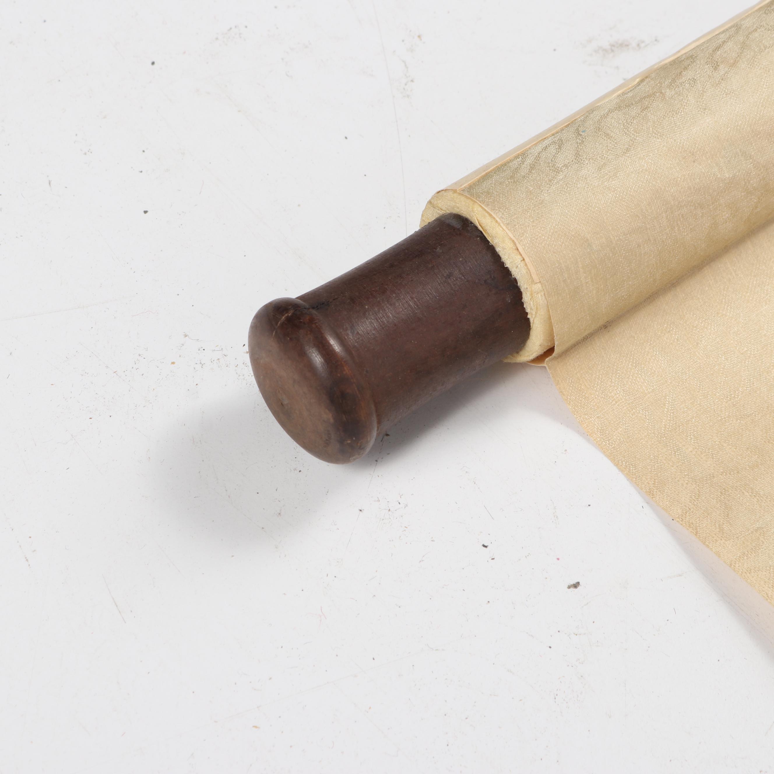 Chinese Watercolor Hanging Scroll of Mountainous Landscape