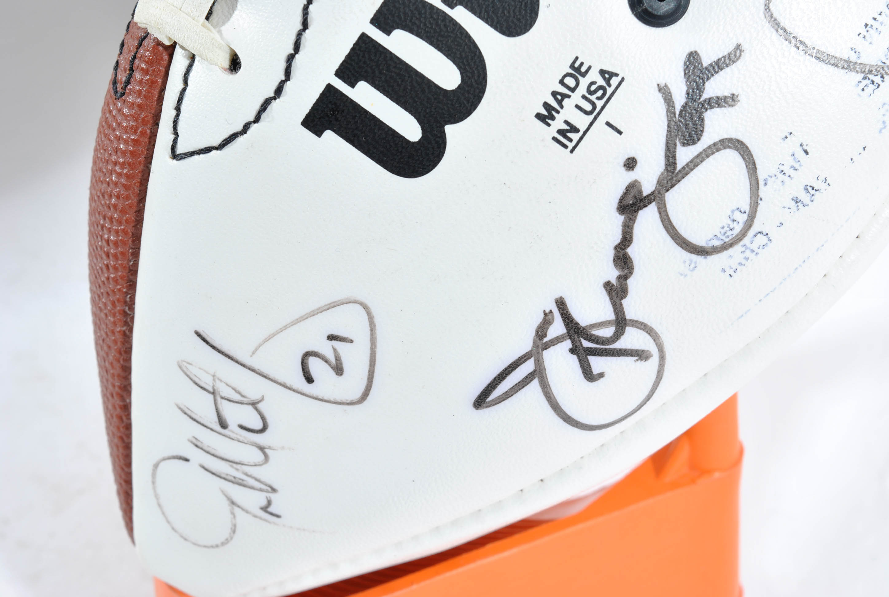 Autographed Dallas Cowboys Players' Football including Troy Aikman