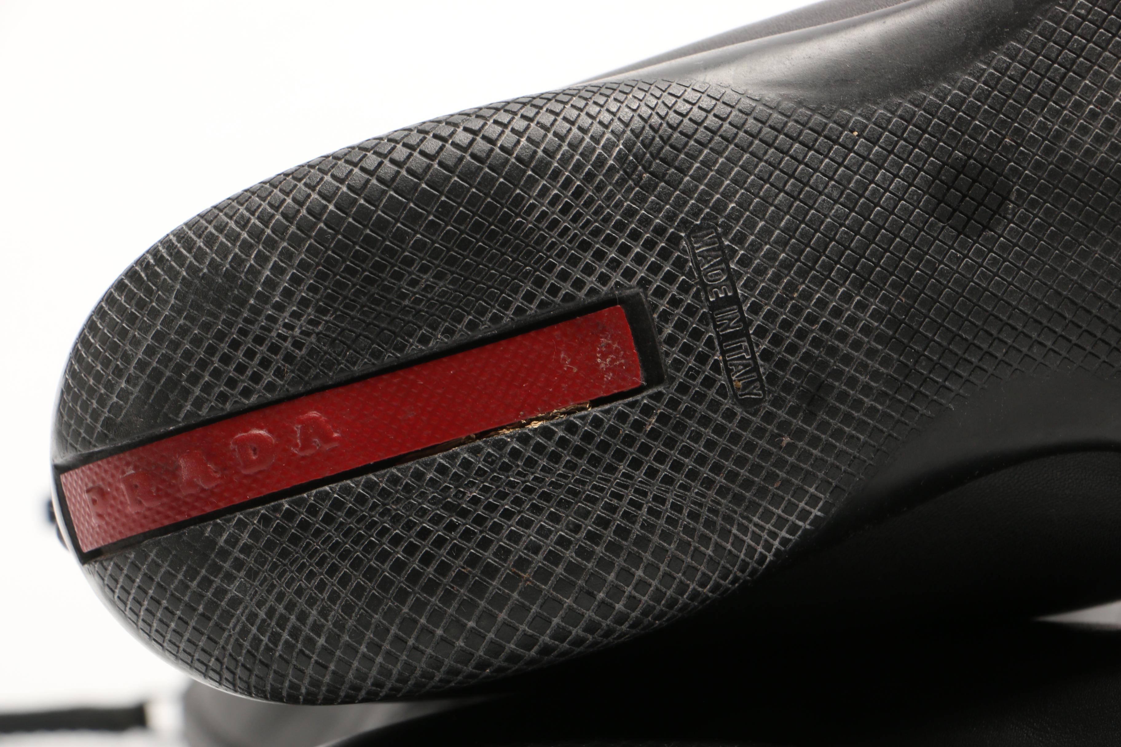 Prada Black Leather Boots, Made in Italy