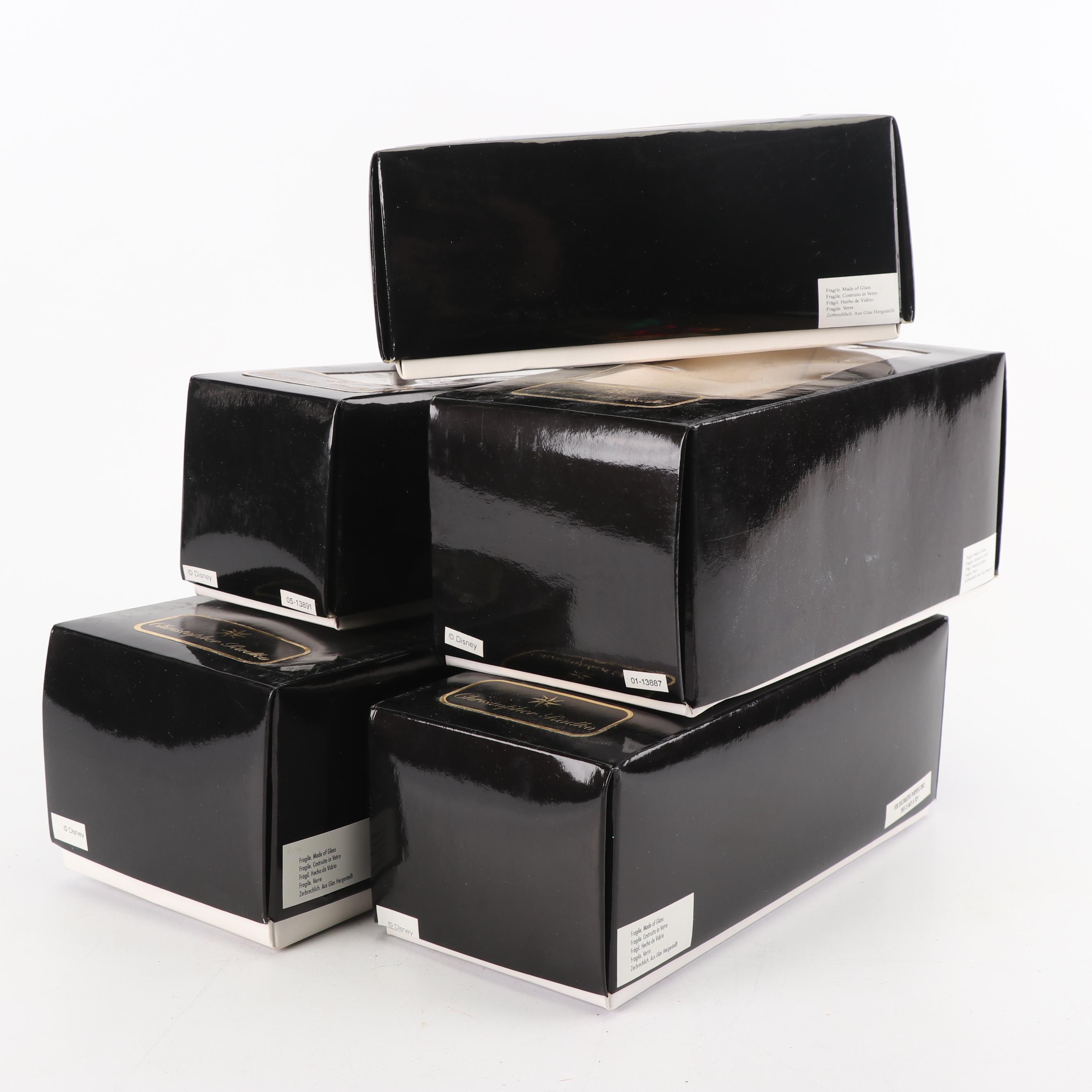 Christopher Radko "Mickey & Co." Blown Glass Ornaments, 1990s