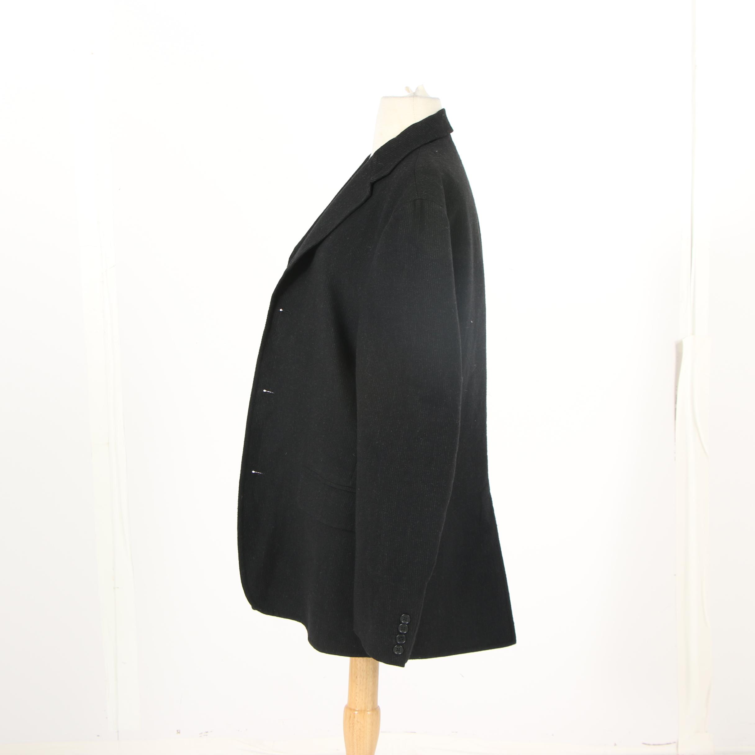 Men's John Varvatos Black Wool Sport Coat, Made in Italy
