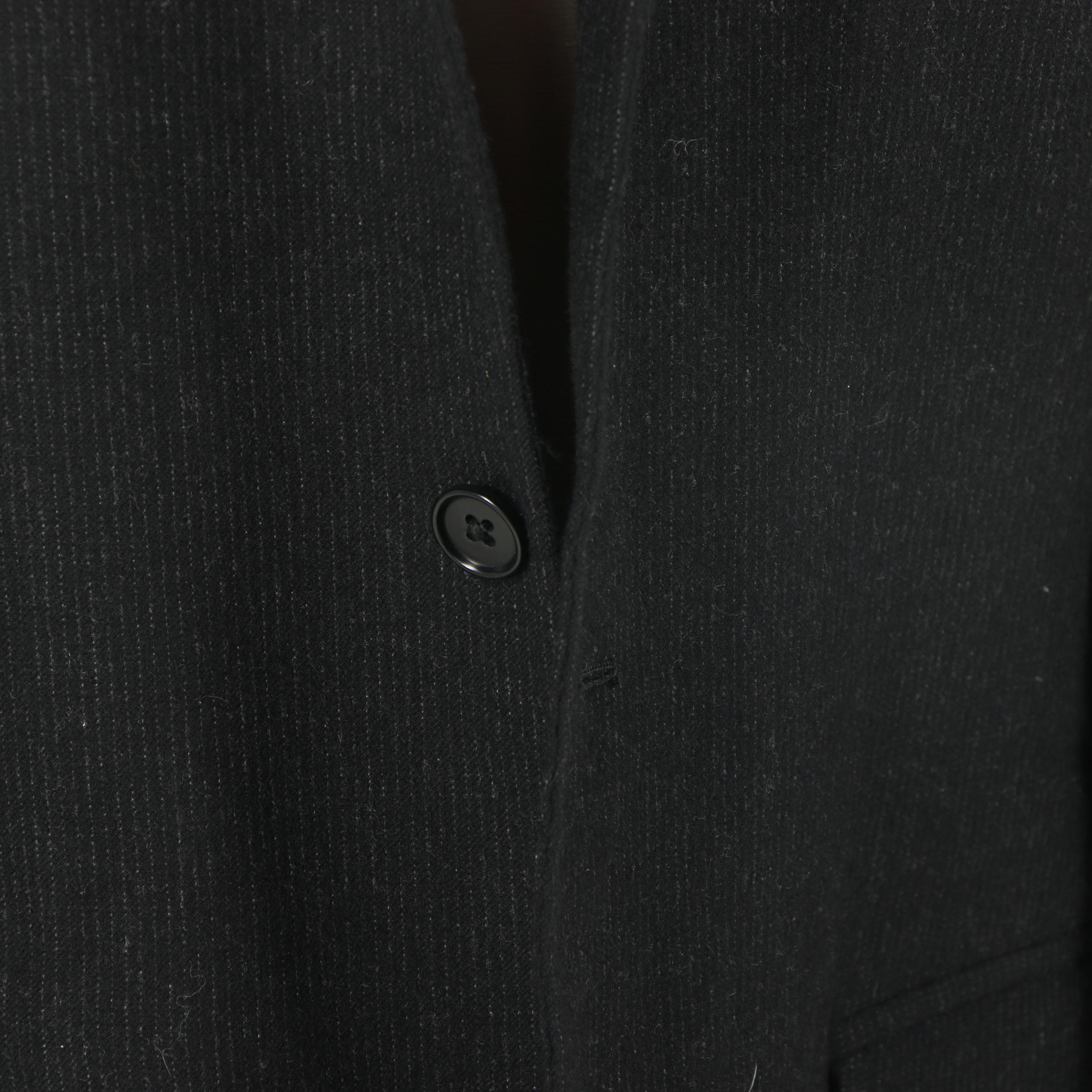 Men's John Varvatos Black Wool Sport Coat, Made in Italy
