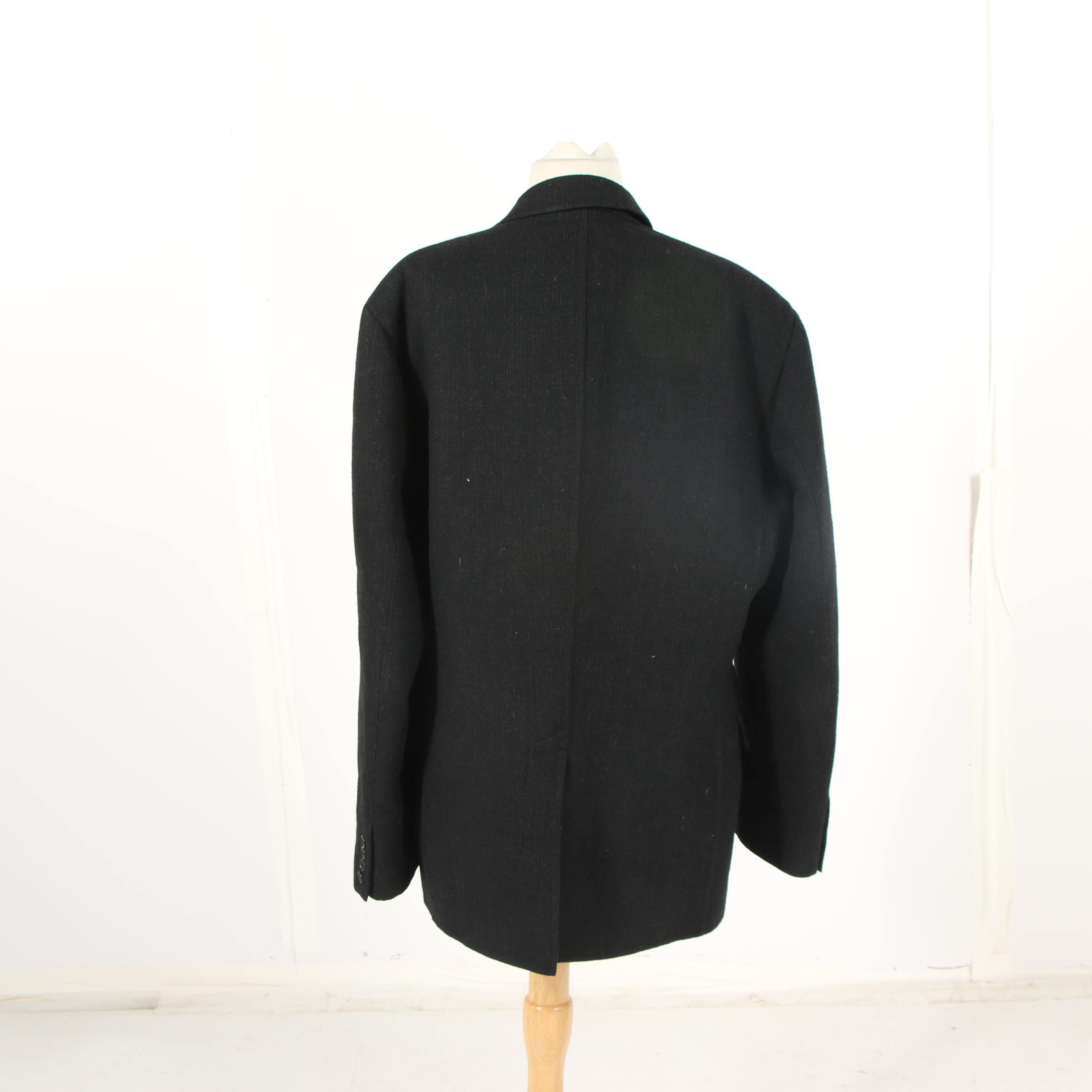 Men's John Varvatos Black Wool Sport Coat, Made in Italy