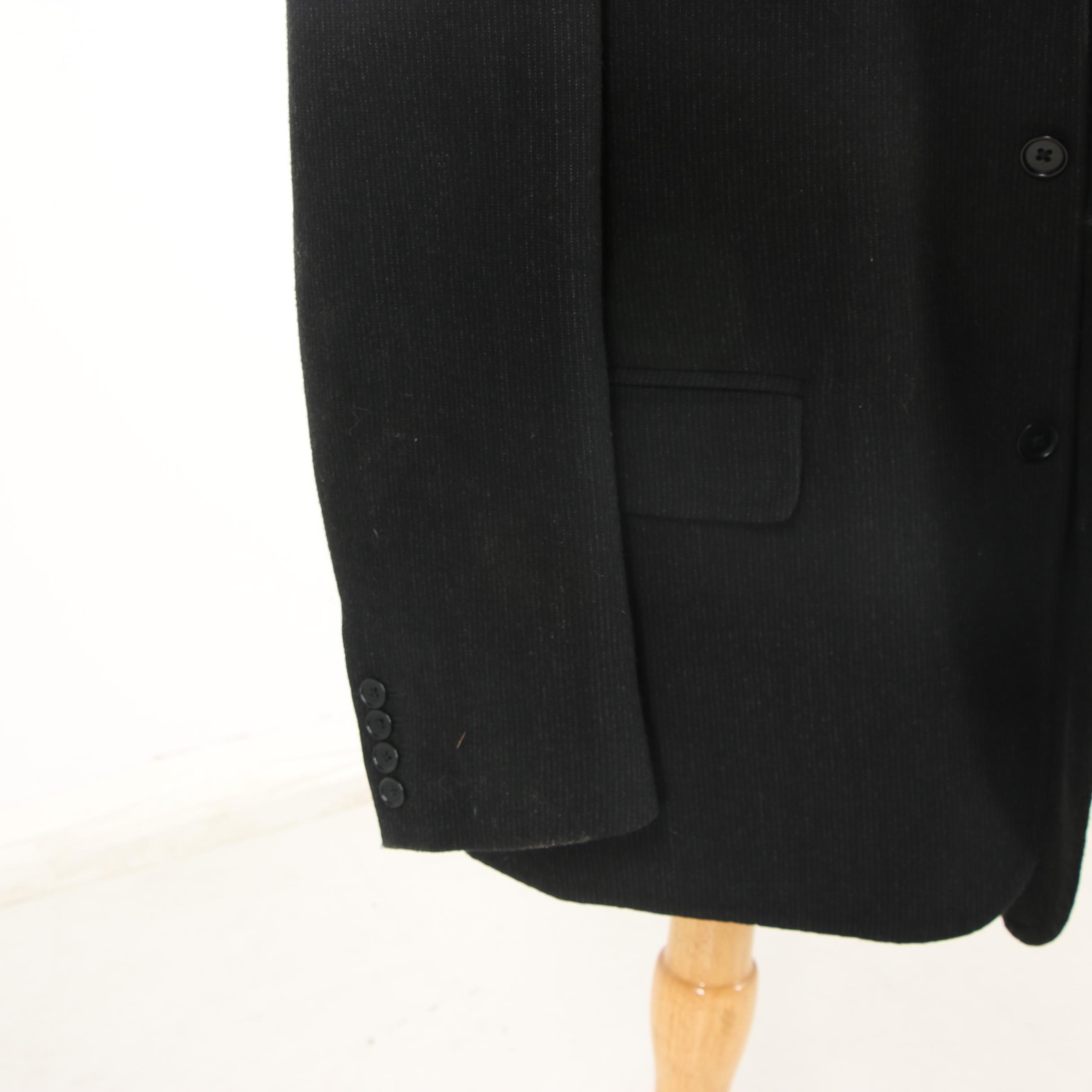 Men's John Varvatos Black Wool Sport Coat, Made in Italy