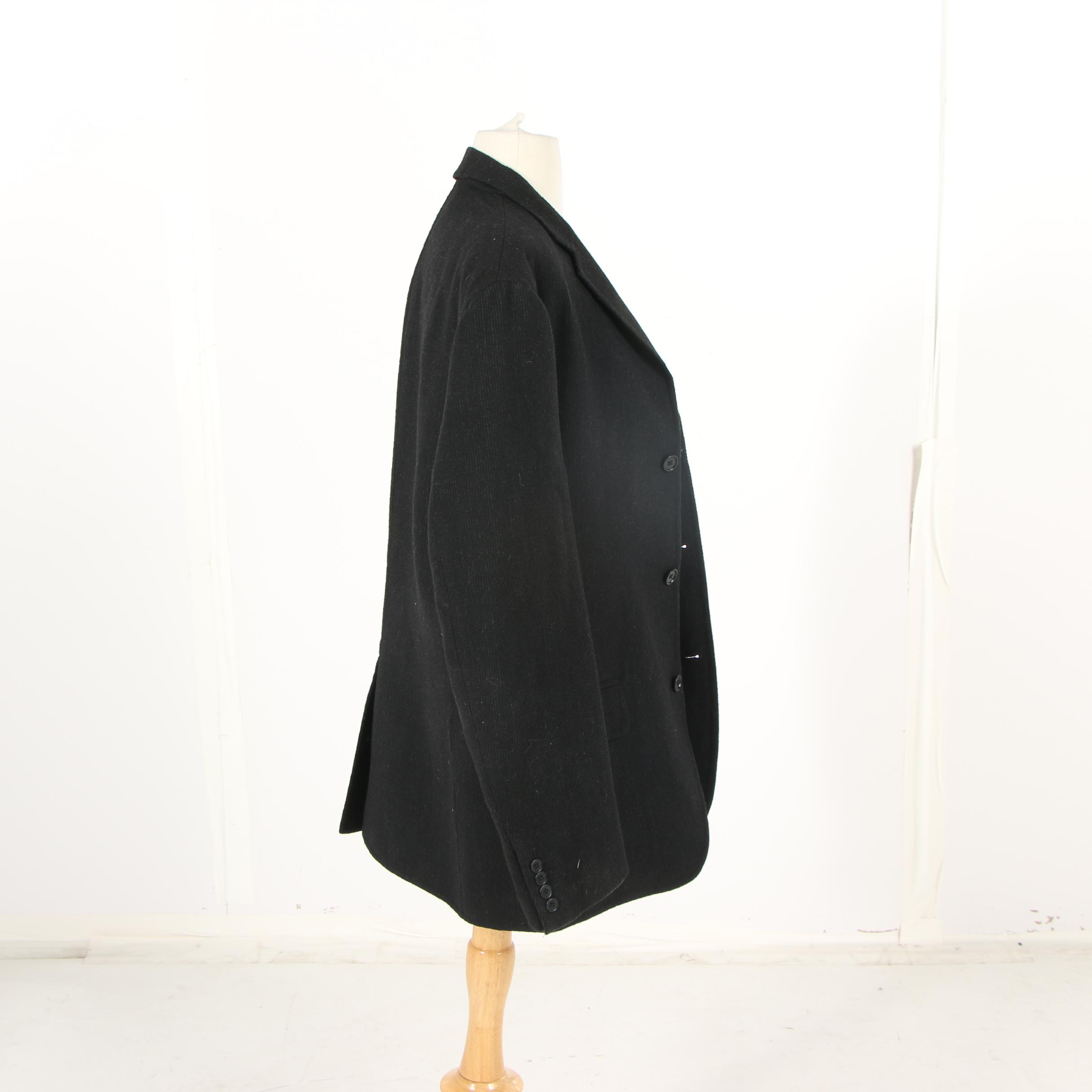 Men's John Varvatos Black Wool Sport Coat, Made in Italy