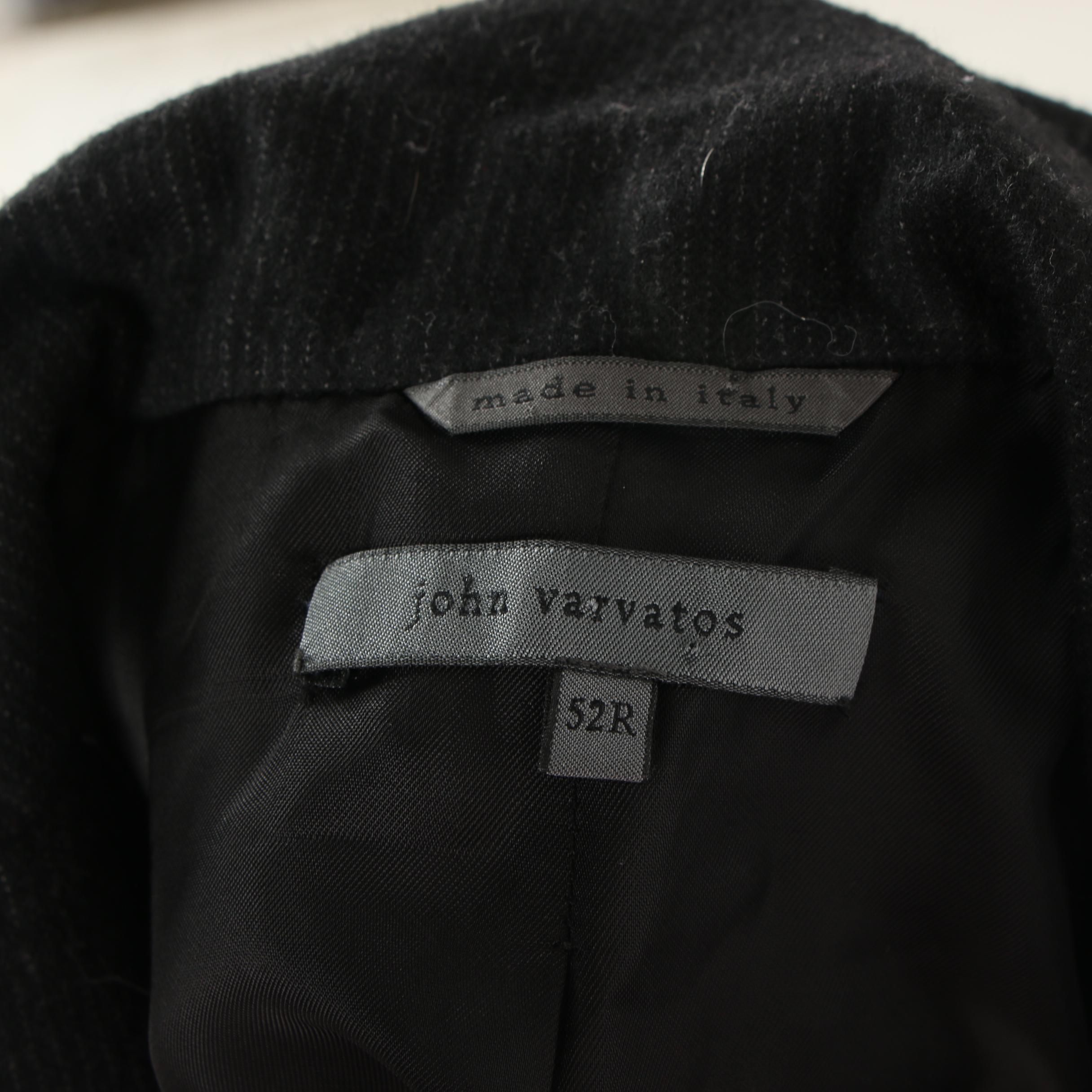 Men's John Varvatos Black Wool Sport Coat, Made in Italy