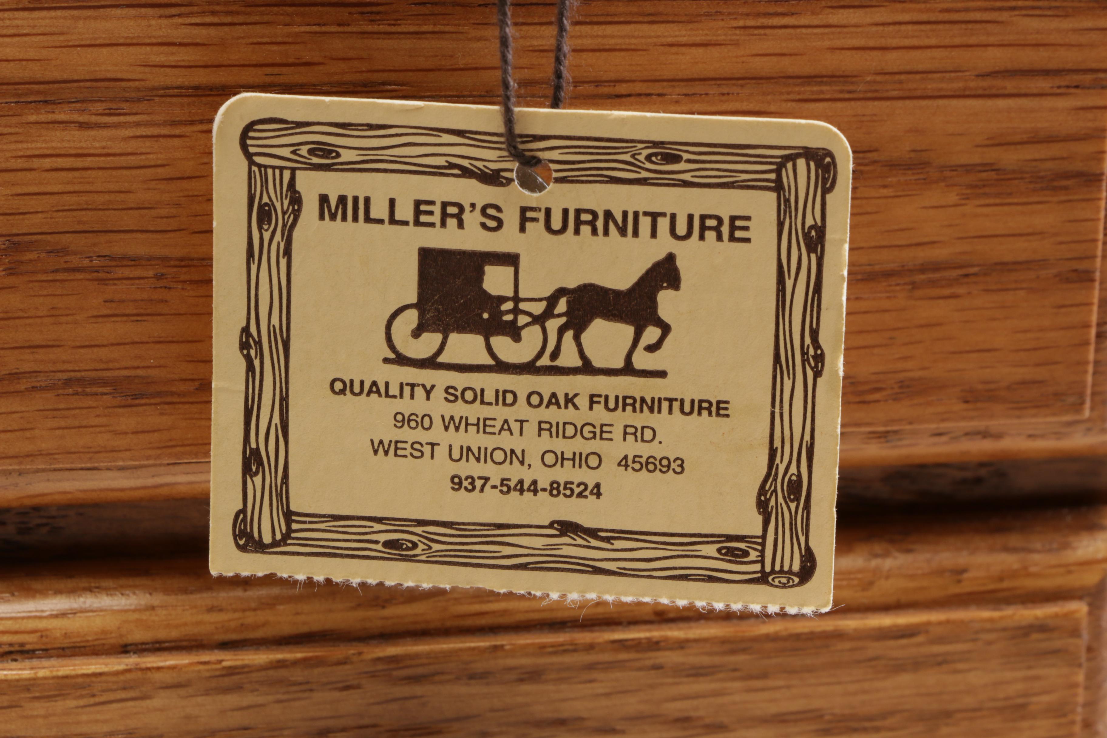 Octagonal Oak Countertop Jewelry Chest Amish Made by Miller's Furniture