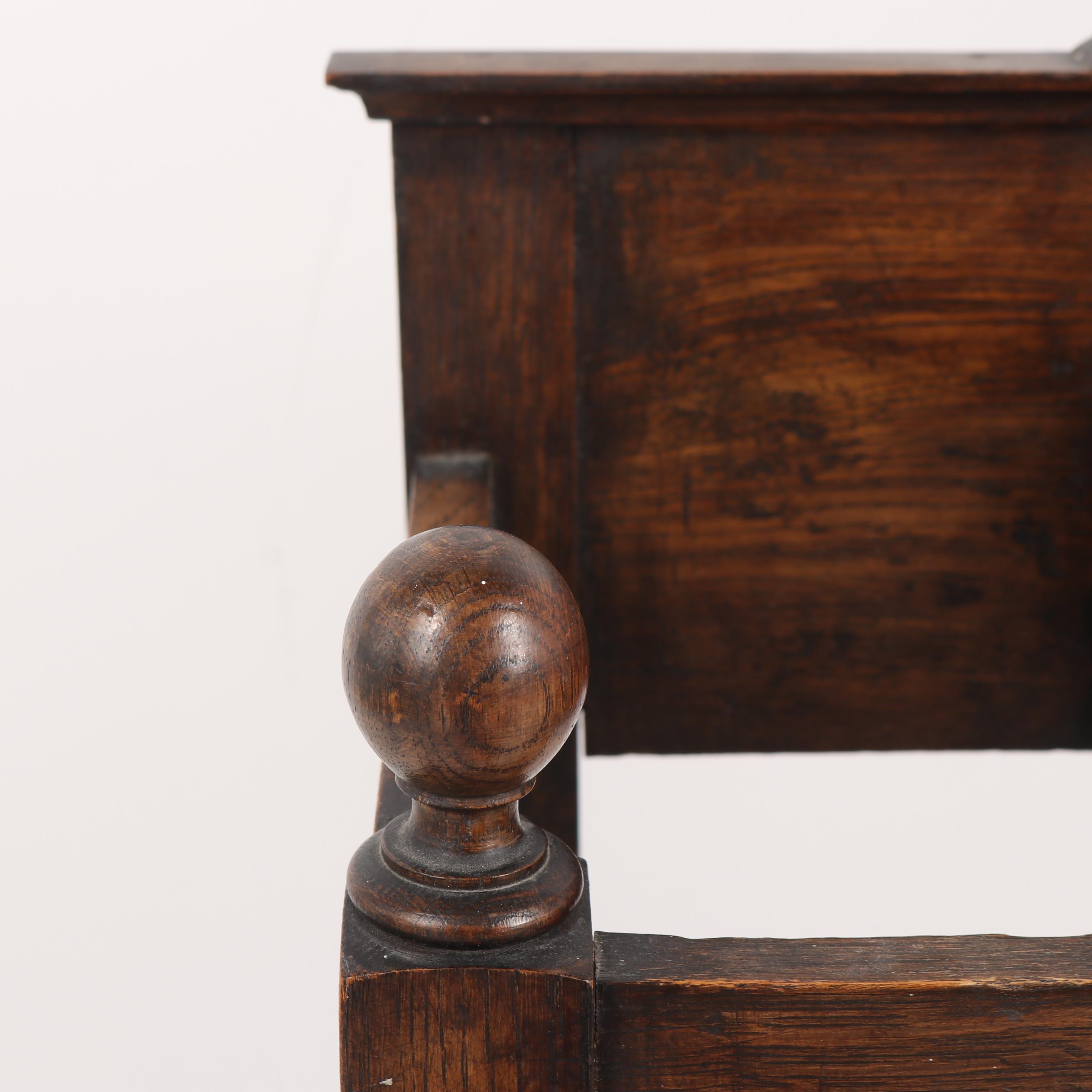 Quartersawn Oak Hall Table with Umbrella Trays, 20th Century