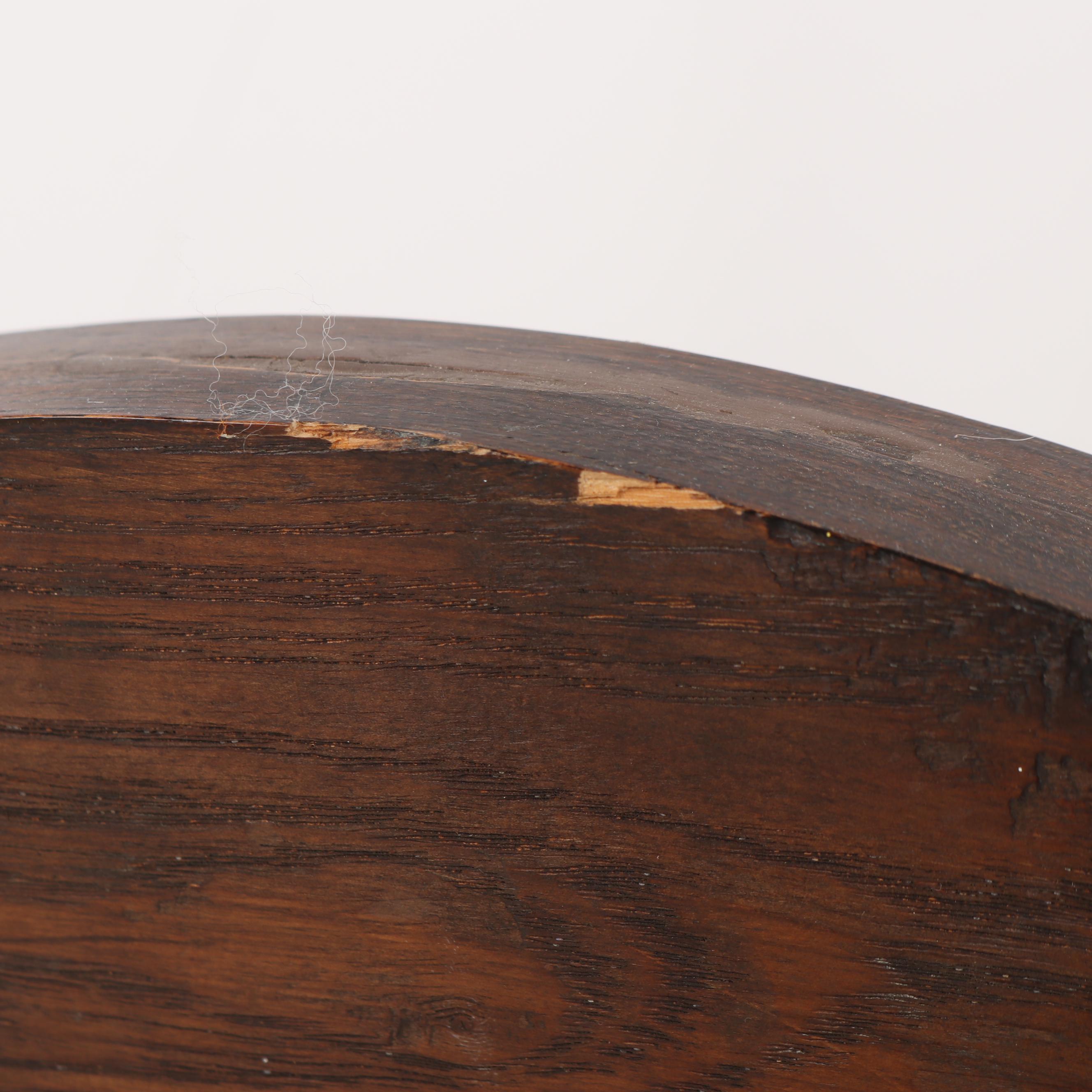 Quartersawn Oak Hall Table with Umbrella Trays, 20th Century