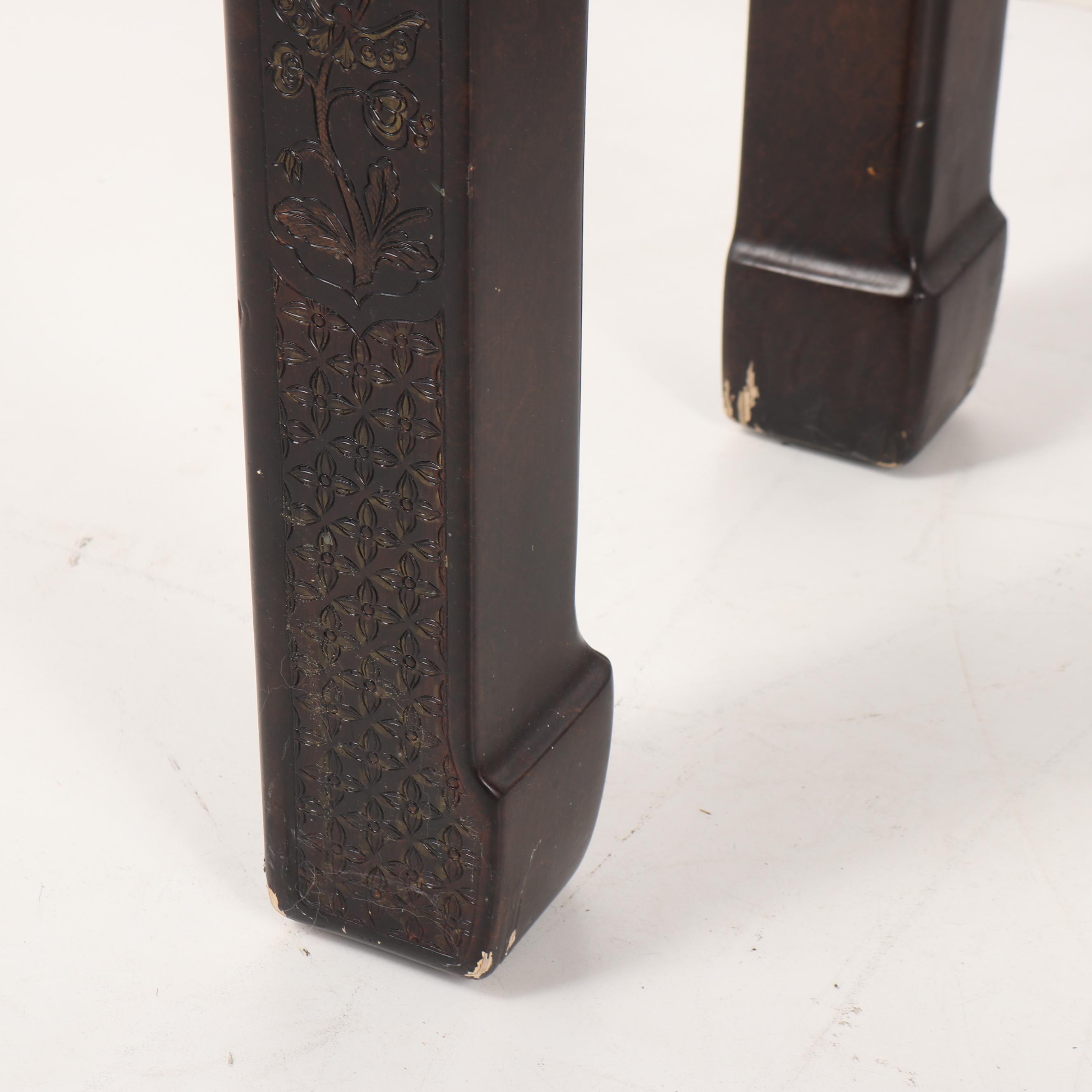 Chinese Carved Hardwood Sofa Table, Mid/Late 20th Century