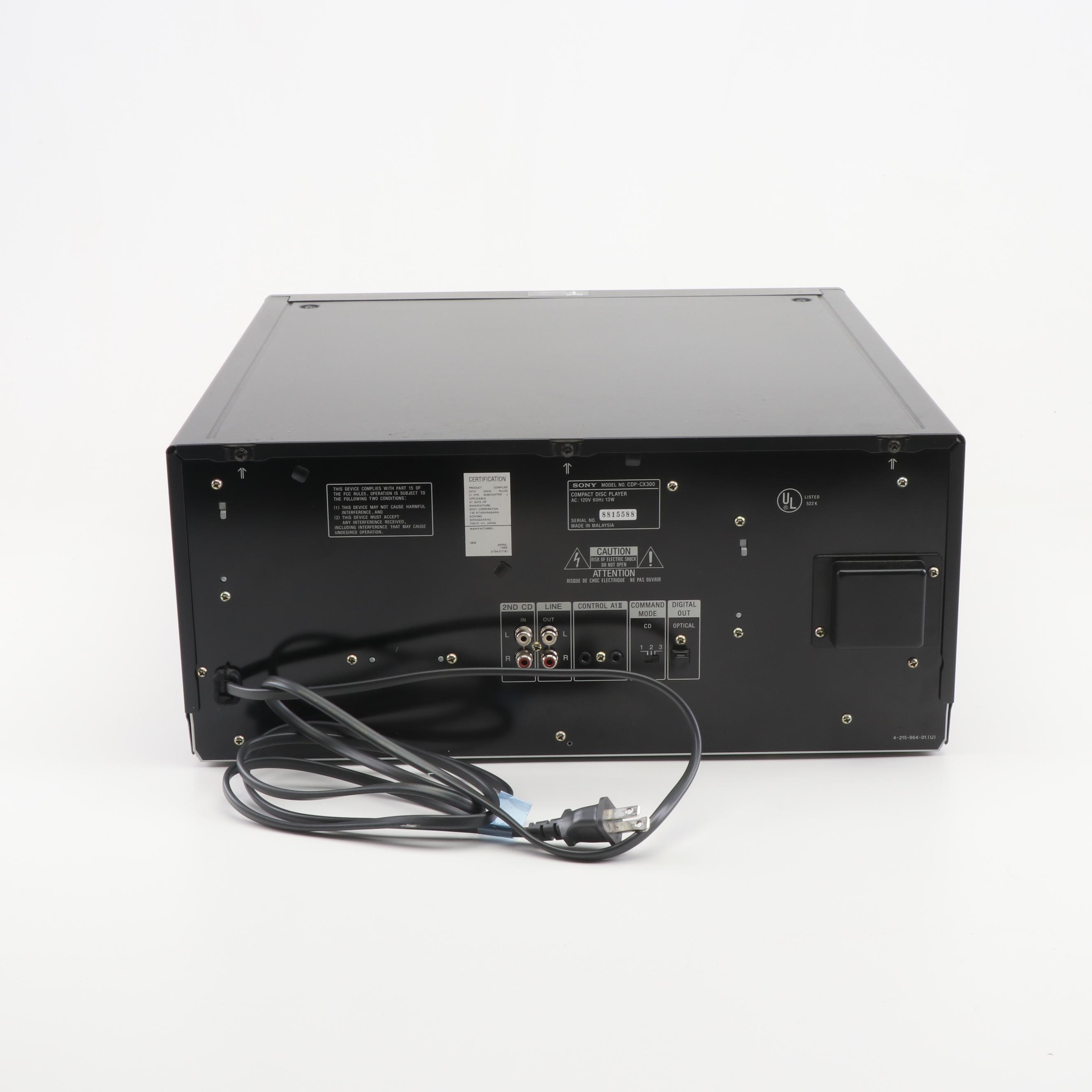 Sony Compact Disc Player CDP-CX300